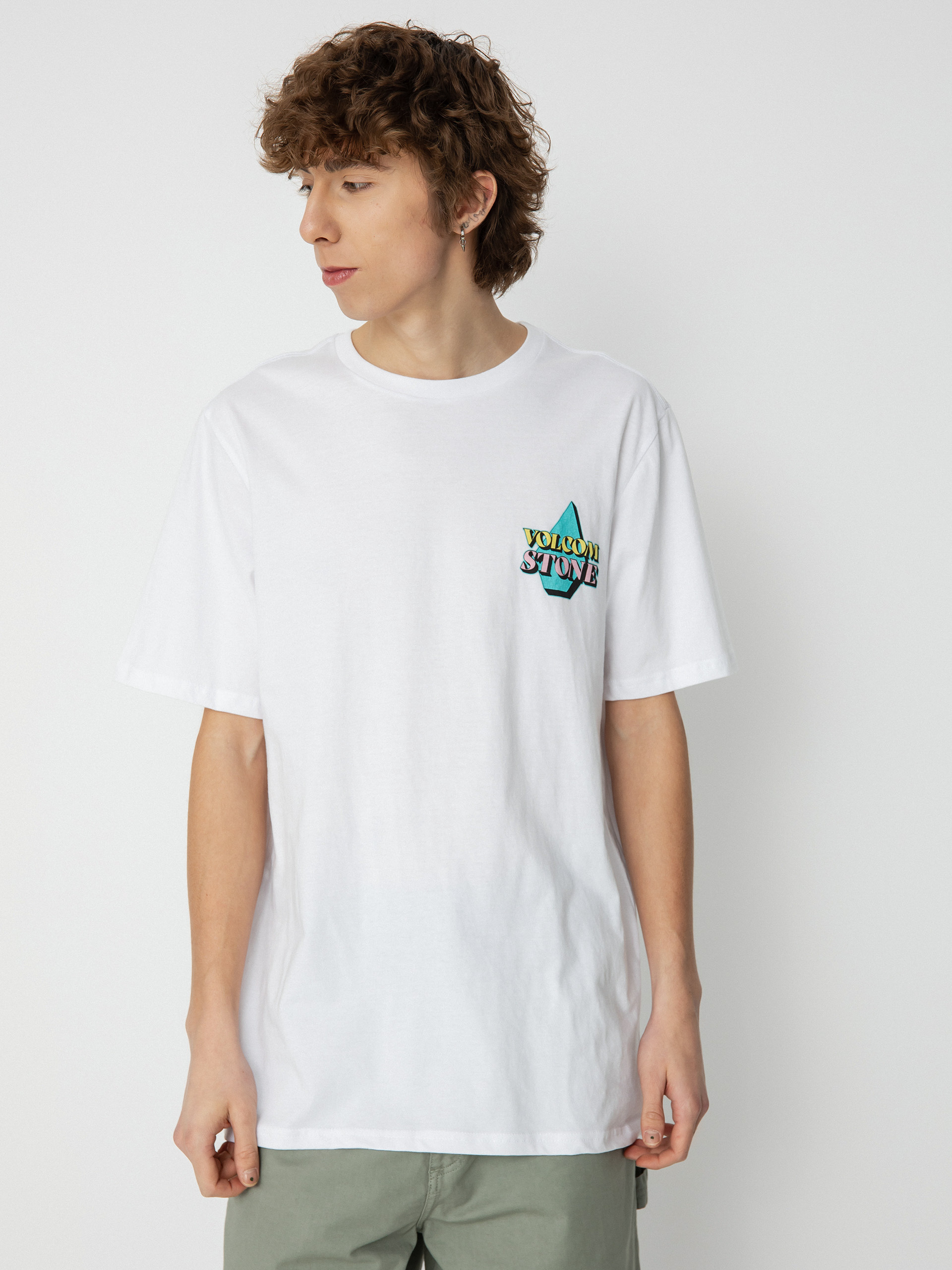 Volcom Stript T-Shirt (white)
