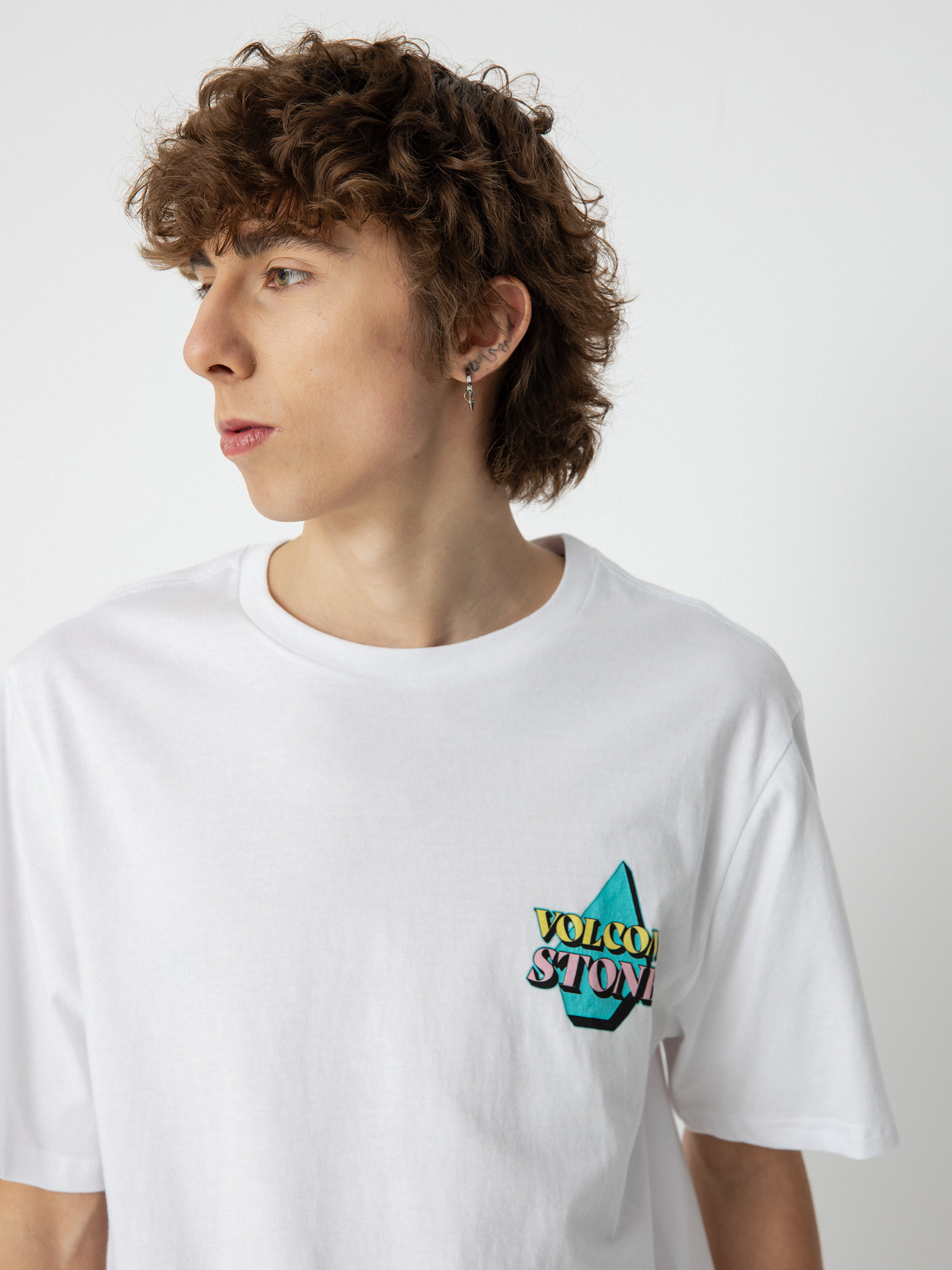 Volcom Stript T-Shirt (white)