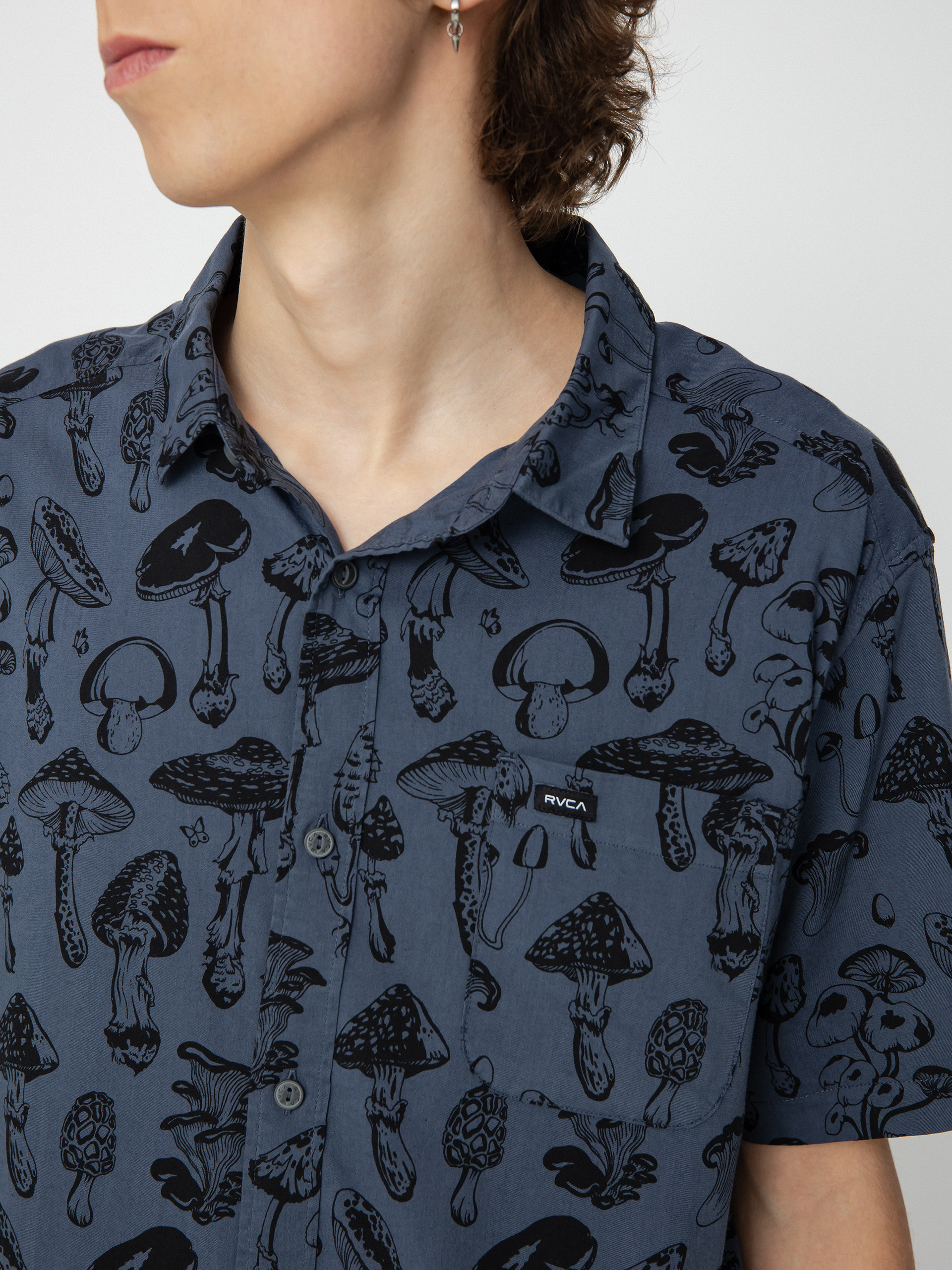 RVCA Matus Mushroom Hemd (moody blue)