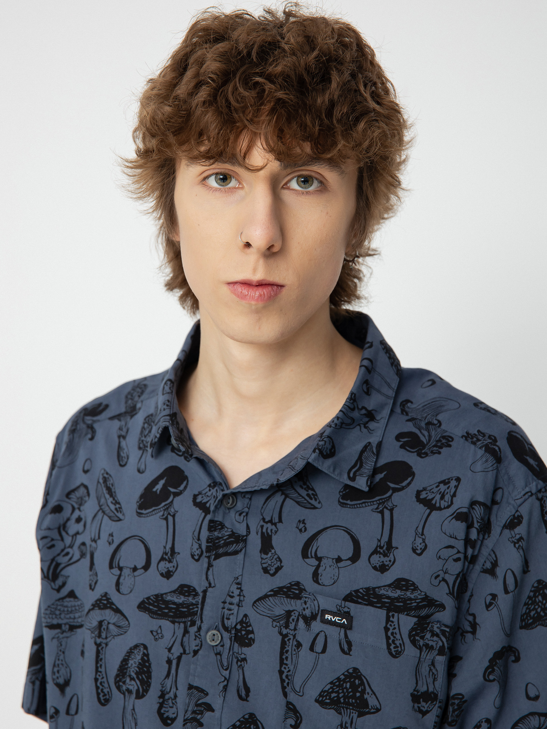 RVCA Matus Mushroom Shirt (moody blue)
