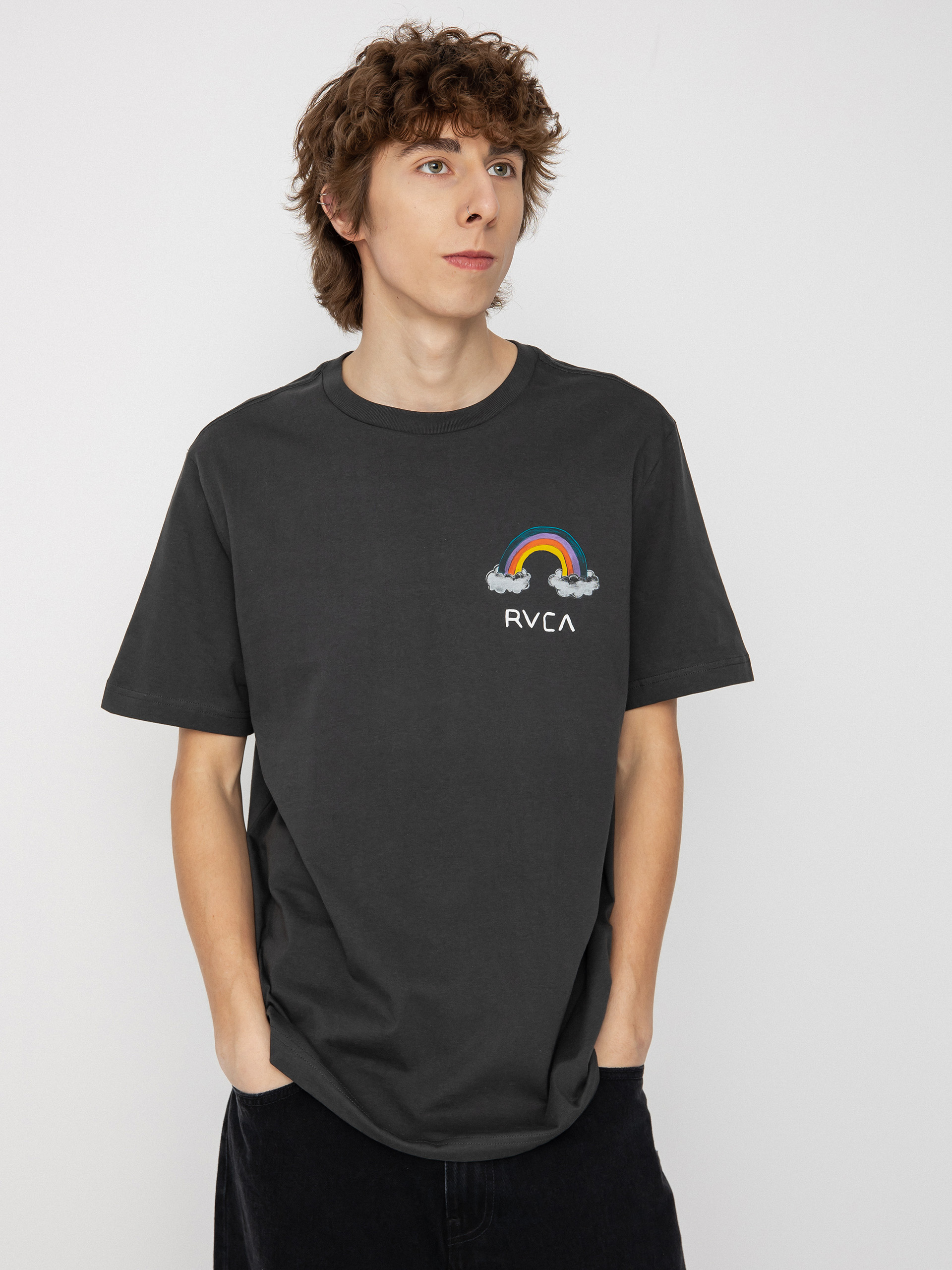 RVCA Rainbow Connection T-shirt (pirate black)