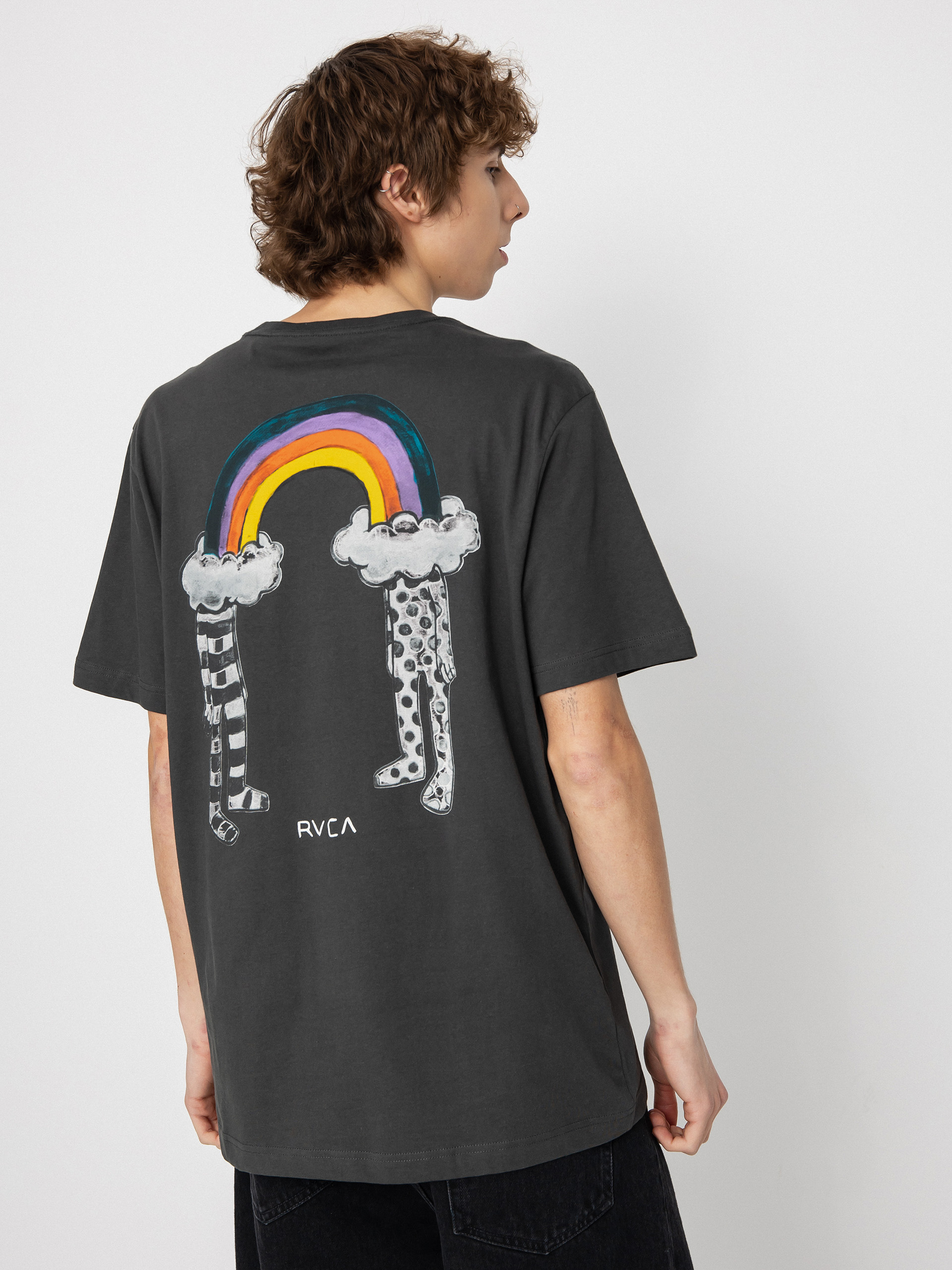 RVCA Rainbow Connection T-shirt (pirate black)