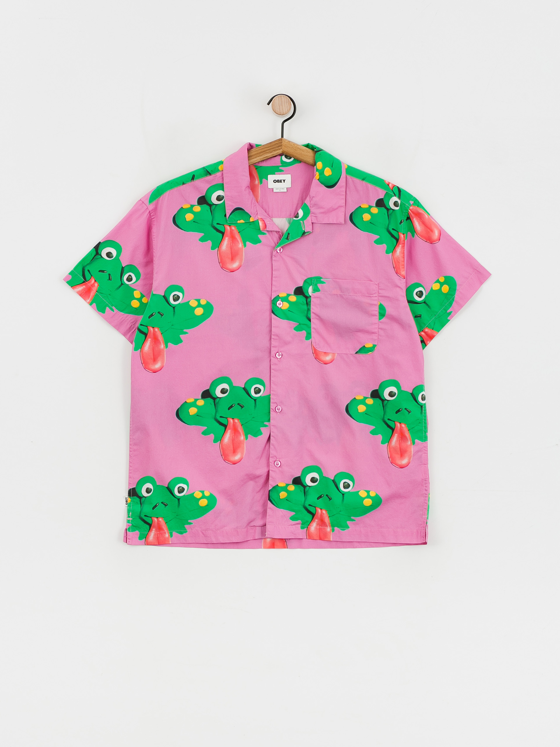 OBEY Frogman Shirt (wild rose multi)