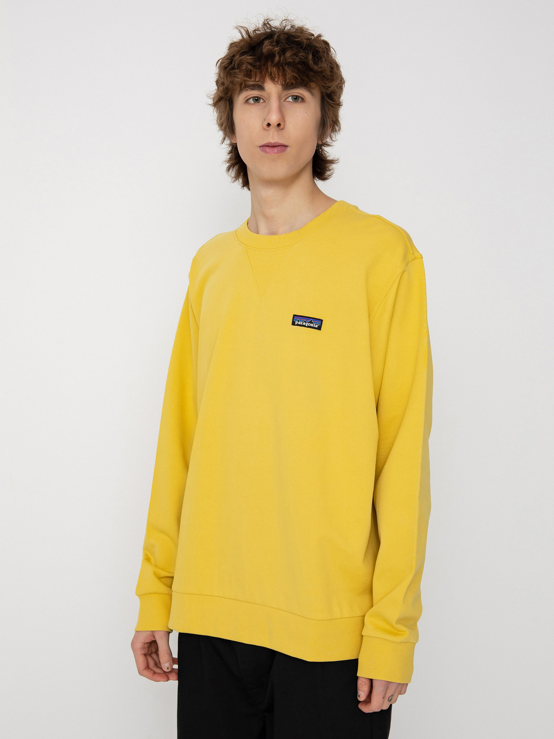 Patagonia Regenerative Organic Certified Cotton Crewneck Sweatshirt (surfboard yellow)