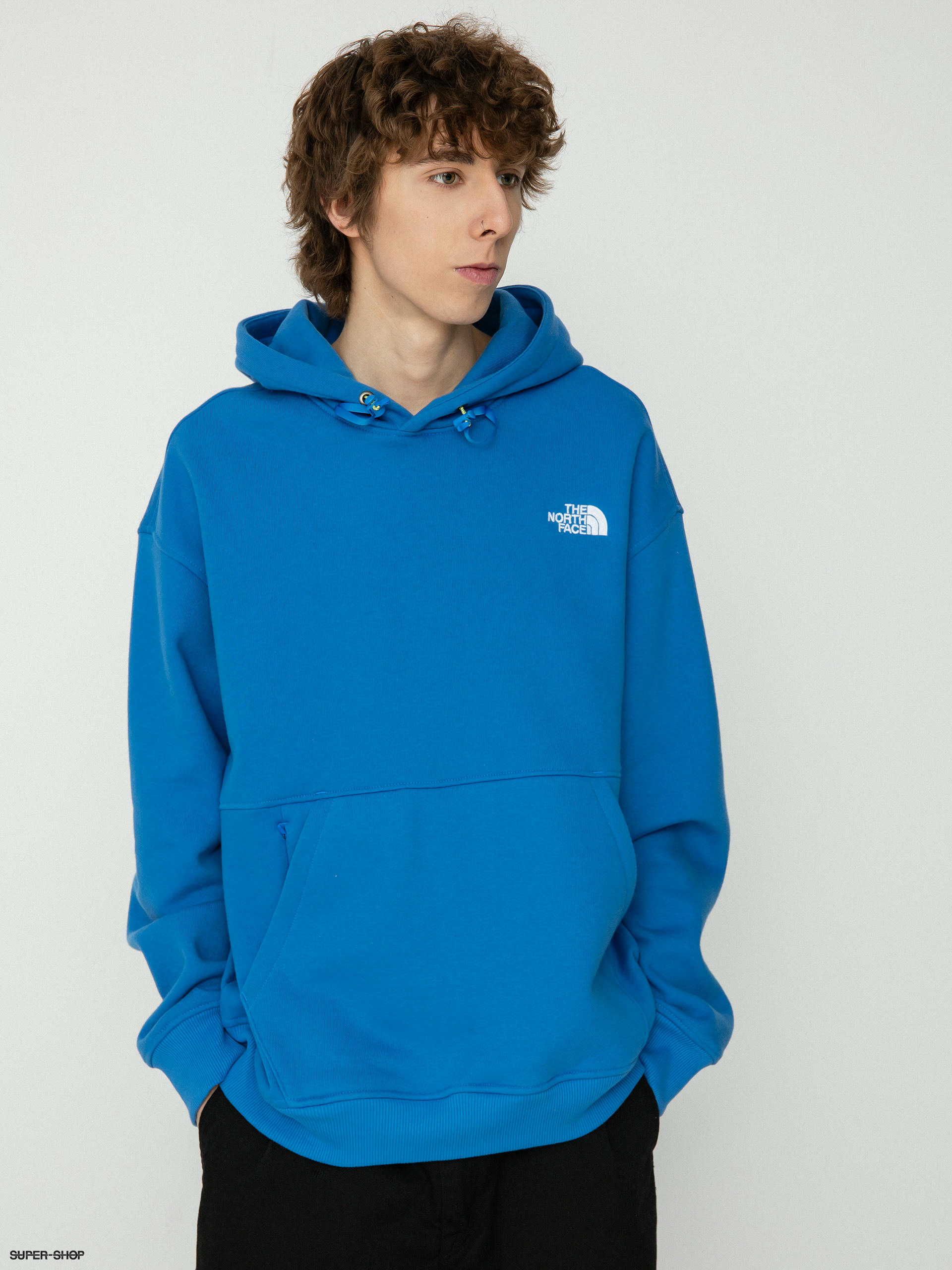 Teal north deals face hoodie