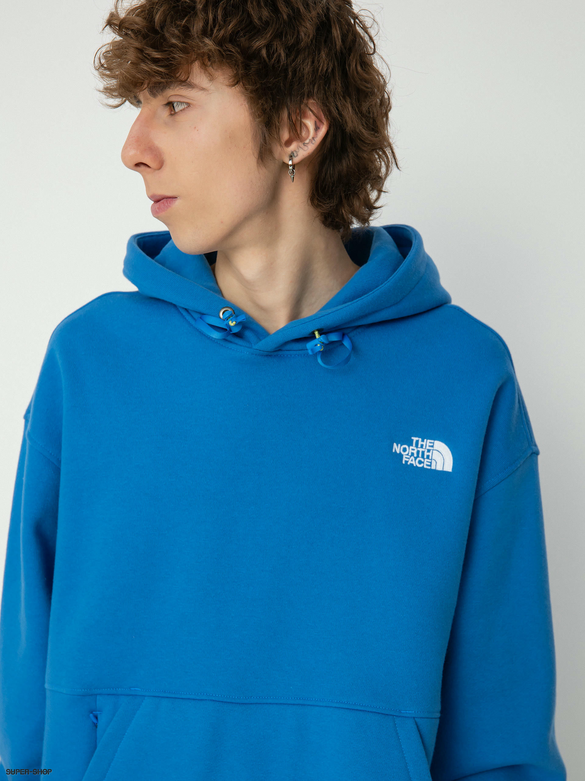 Teal north sales face hoodie