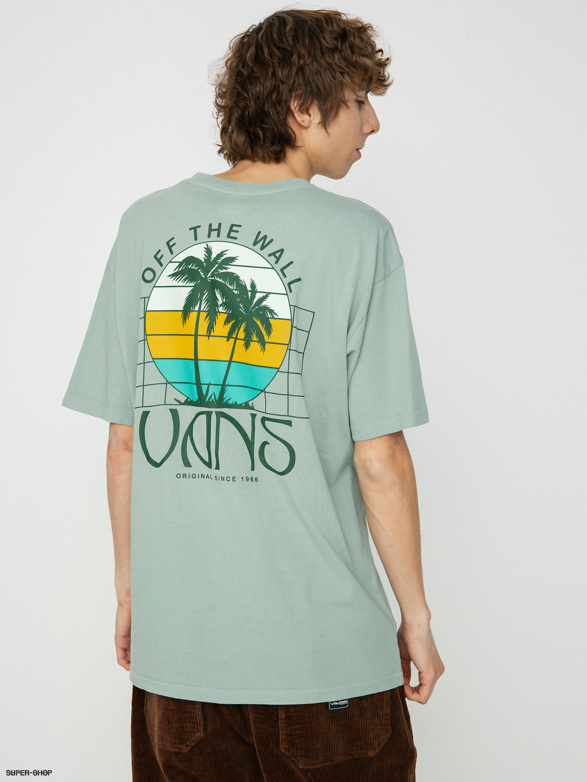 Vans Sunset Dual Palm Vintage T-shirt (chinois green)