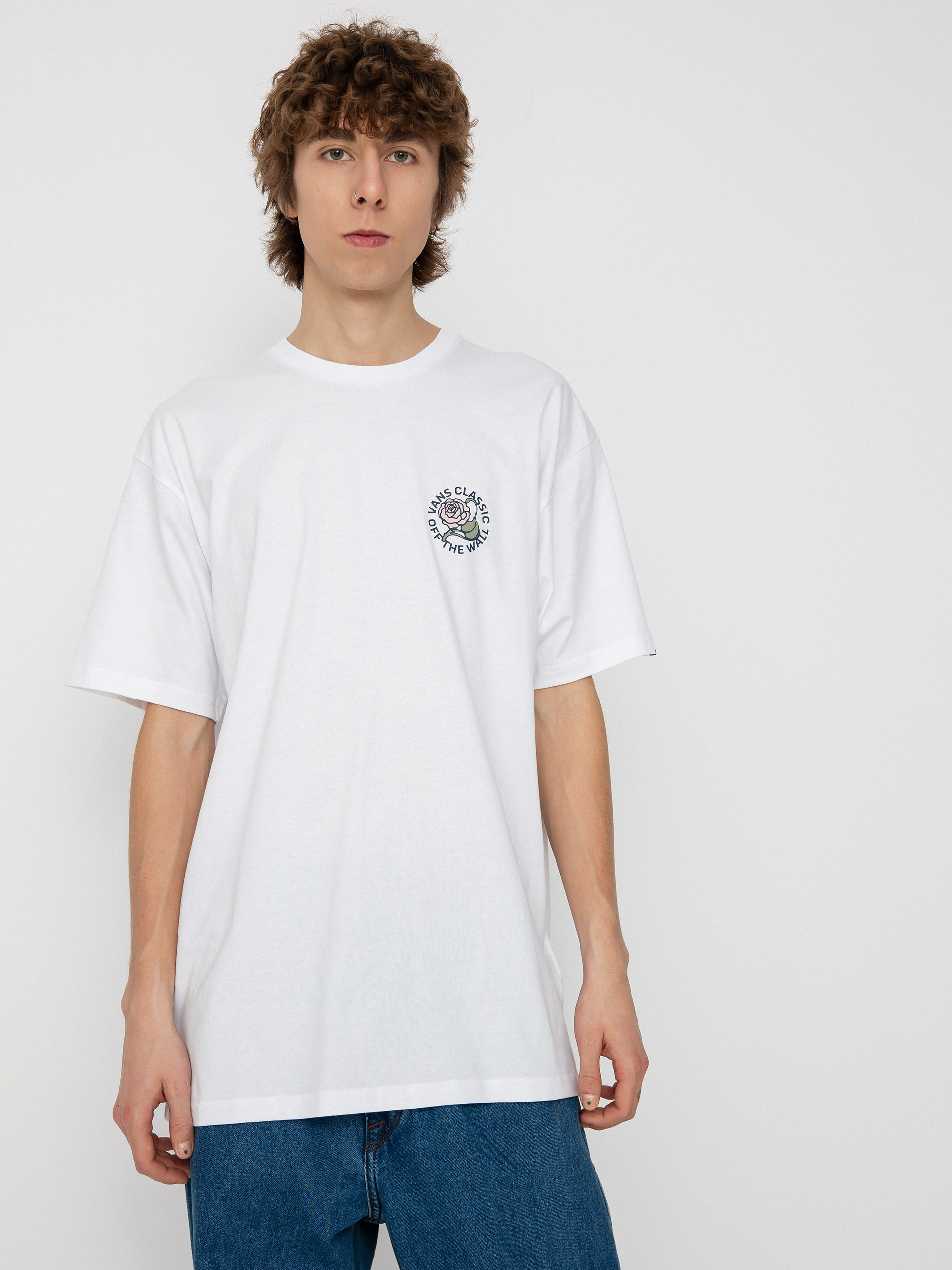 vans white tee