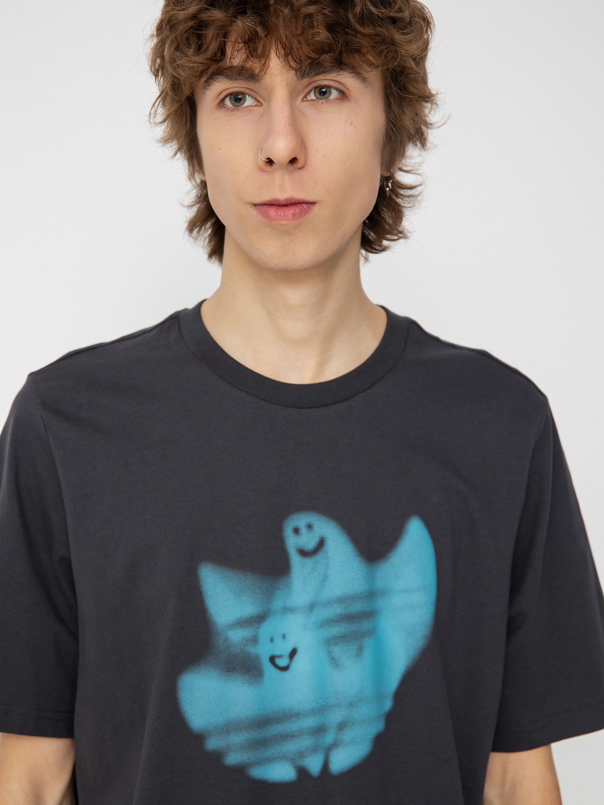 adidas Shmoo Logo T-shirt (carbon/preblu)