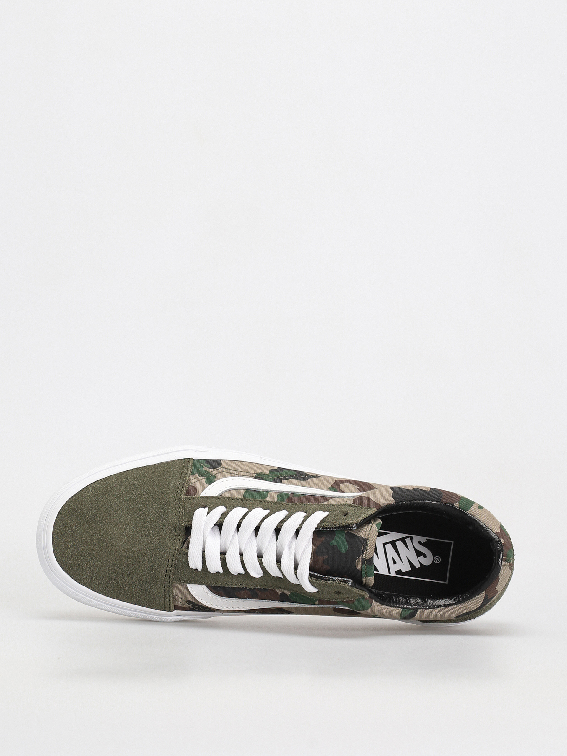 Vans Old Skool Shoes (camo olive/white)
