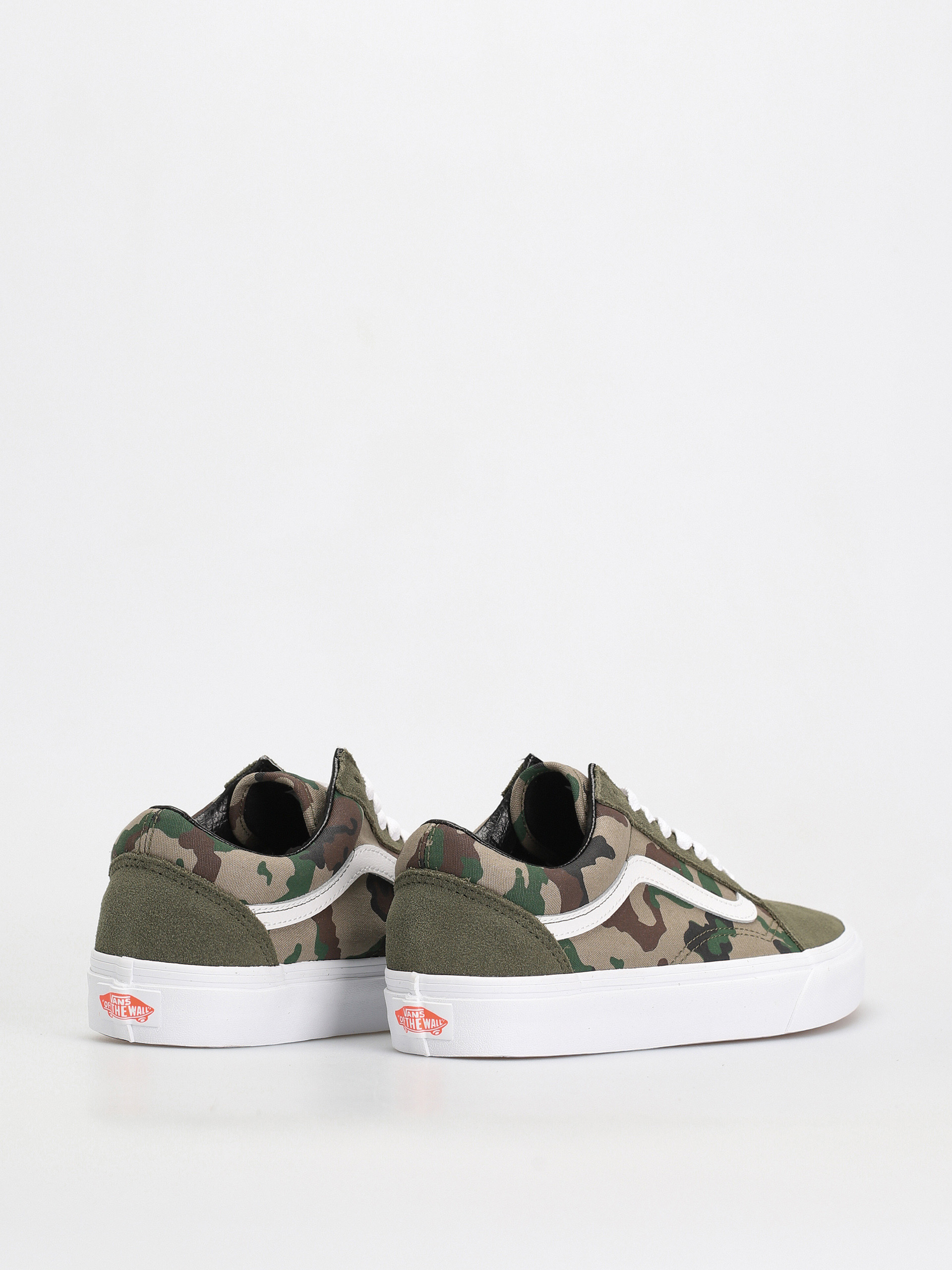 Vans Old Skool Shoes (camo olive/white)