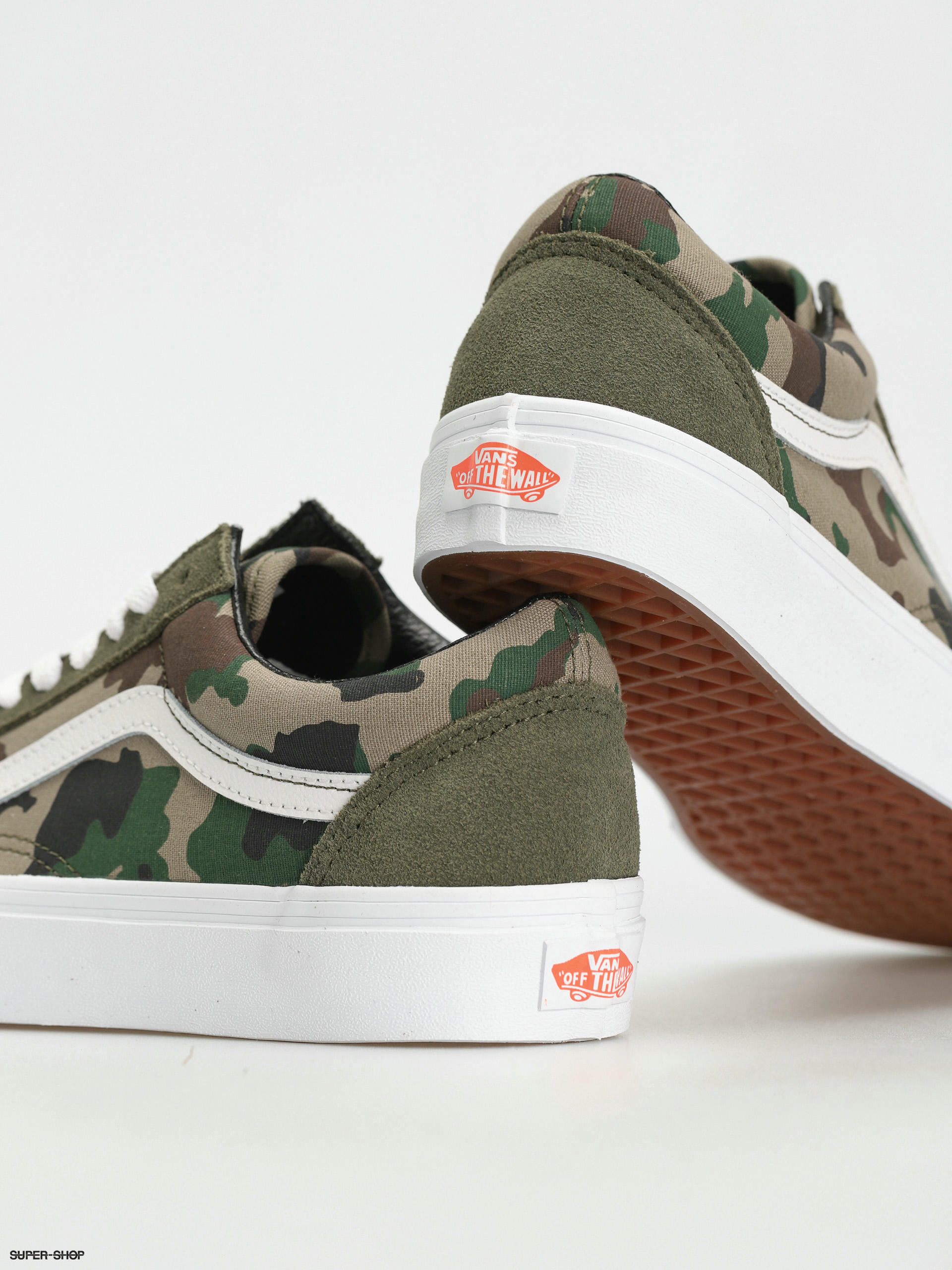 Vans Old Skool Shoes camo camo olive white