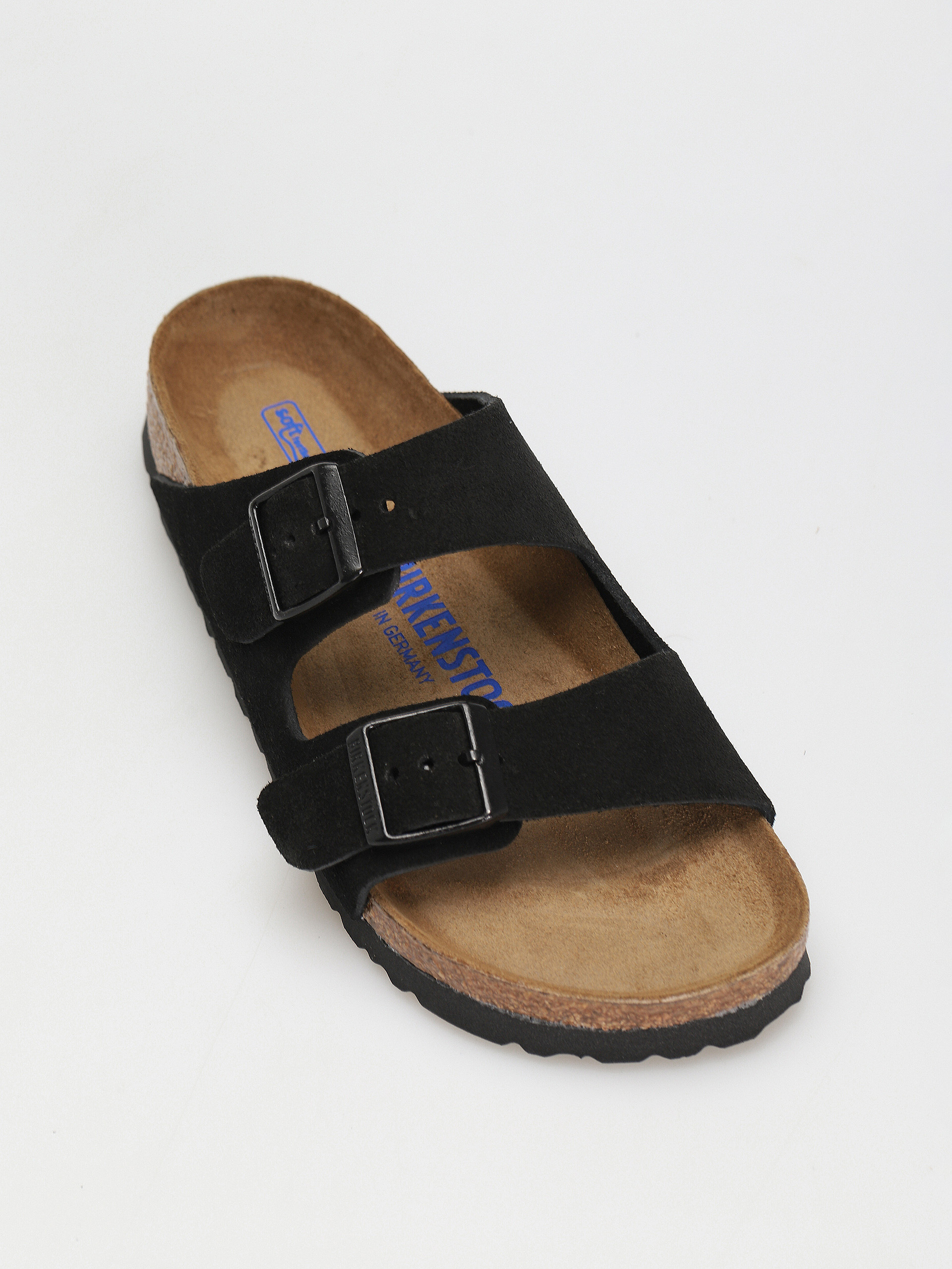 Birkenstock Arizona Suede Narrow Flip-flops Wmn - black (black)
