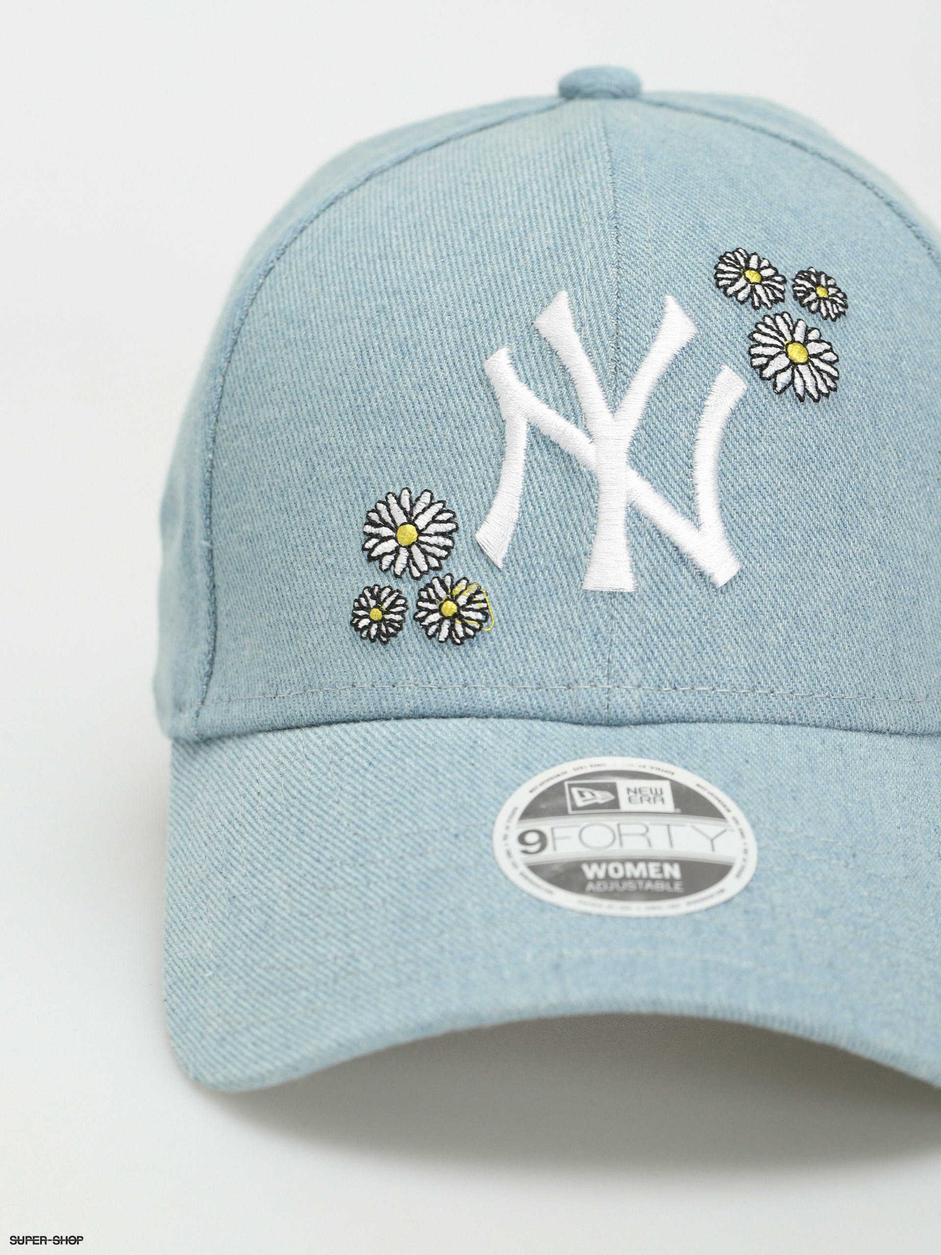 New Era Denim 9Forty New York Yankees Cap Wmn (sky/white)