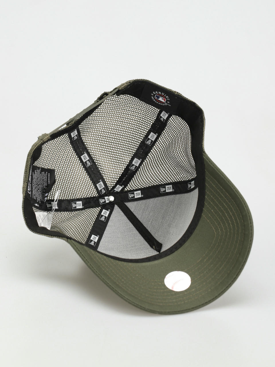 New Era Tonal Mesh Trucker New York Yankees Cap (green/grey)