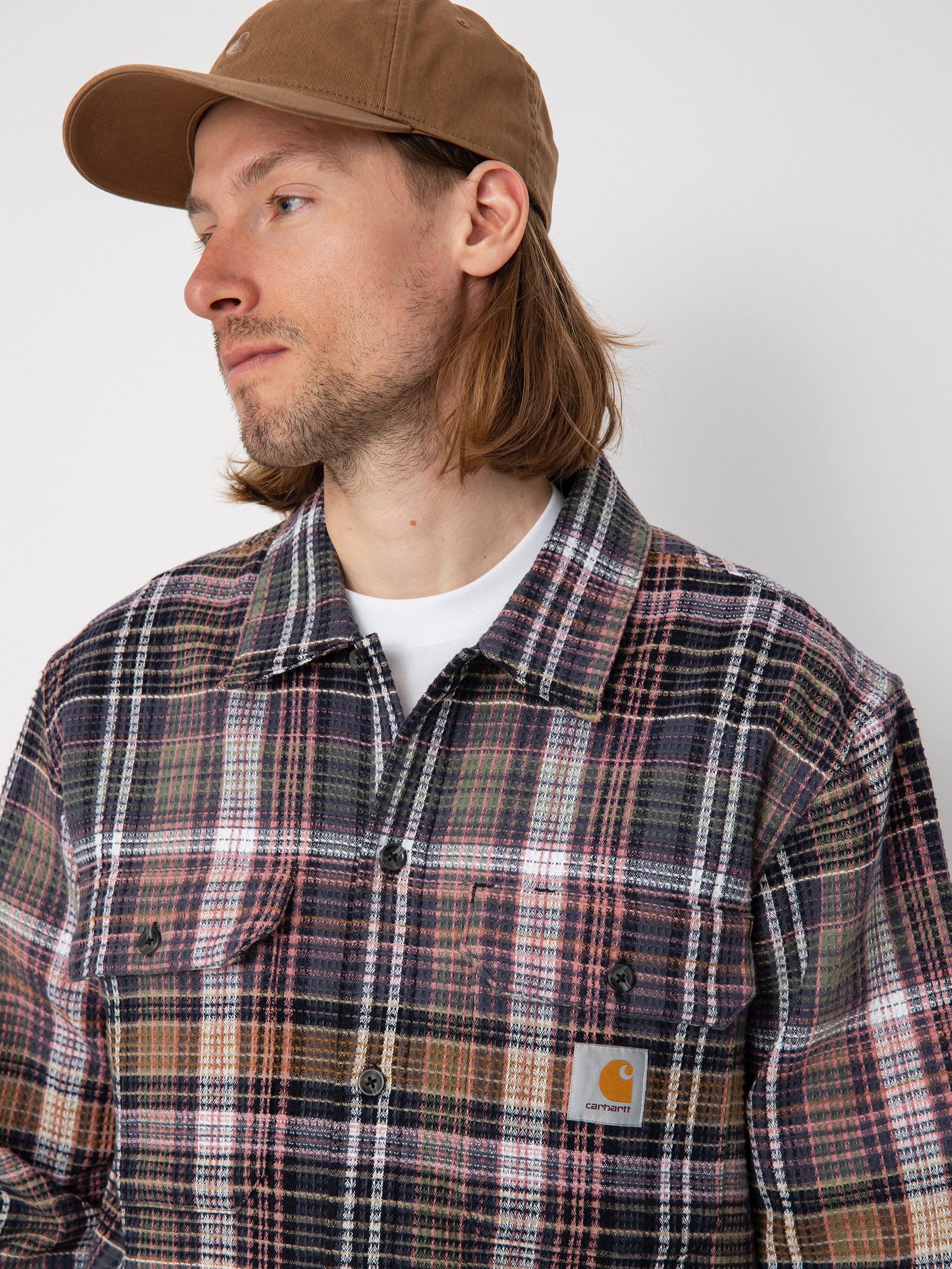Valmon Carhartt WIP Valmon Shirt - multicolor (valmon check hamilton brown)