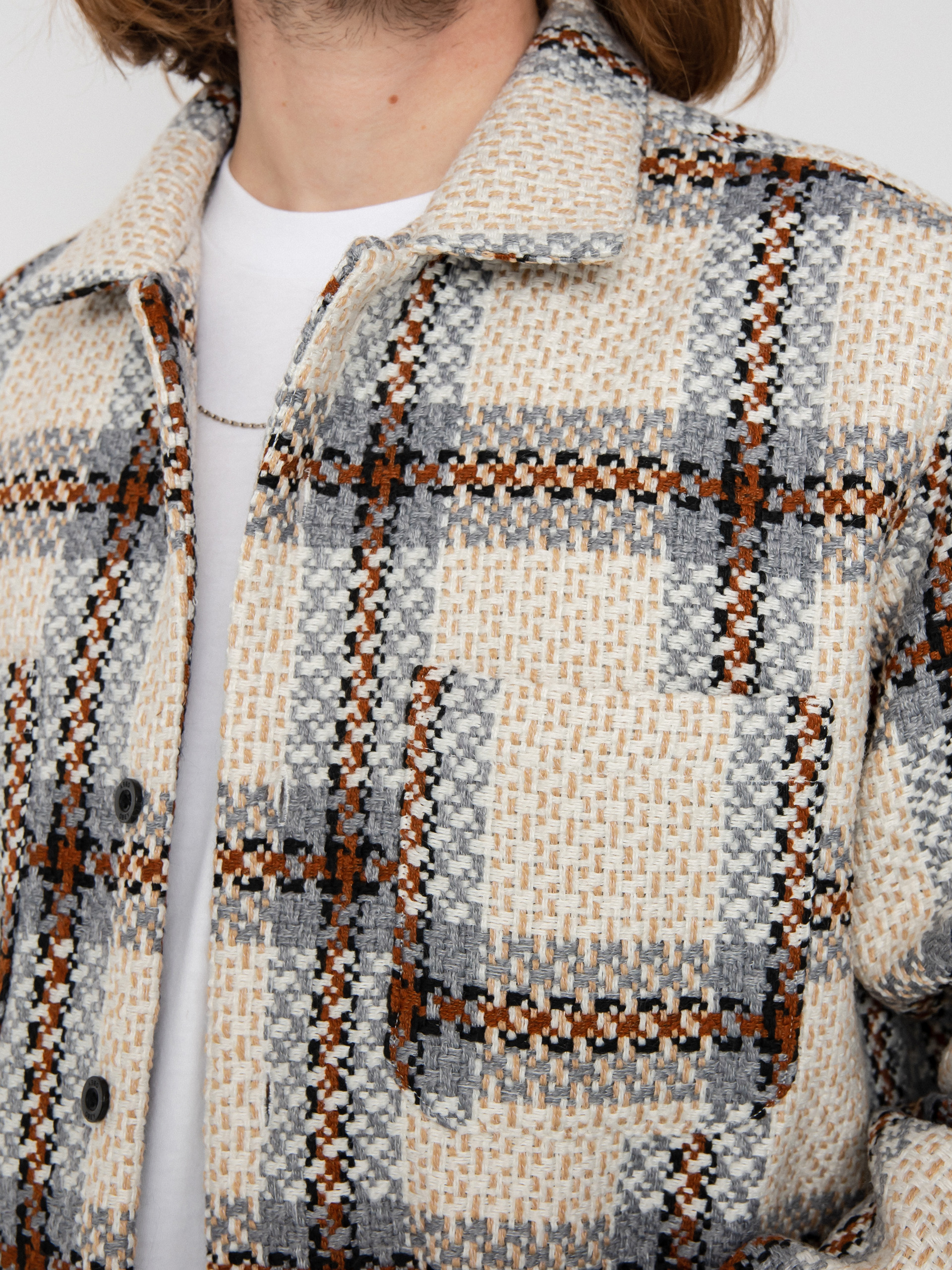 OBEY District Jacke (irish cream multi)