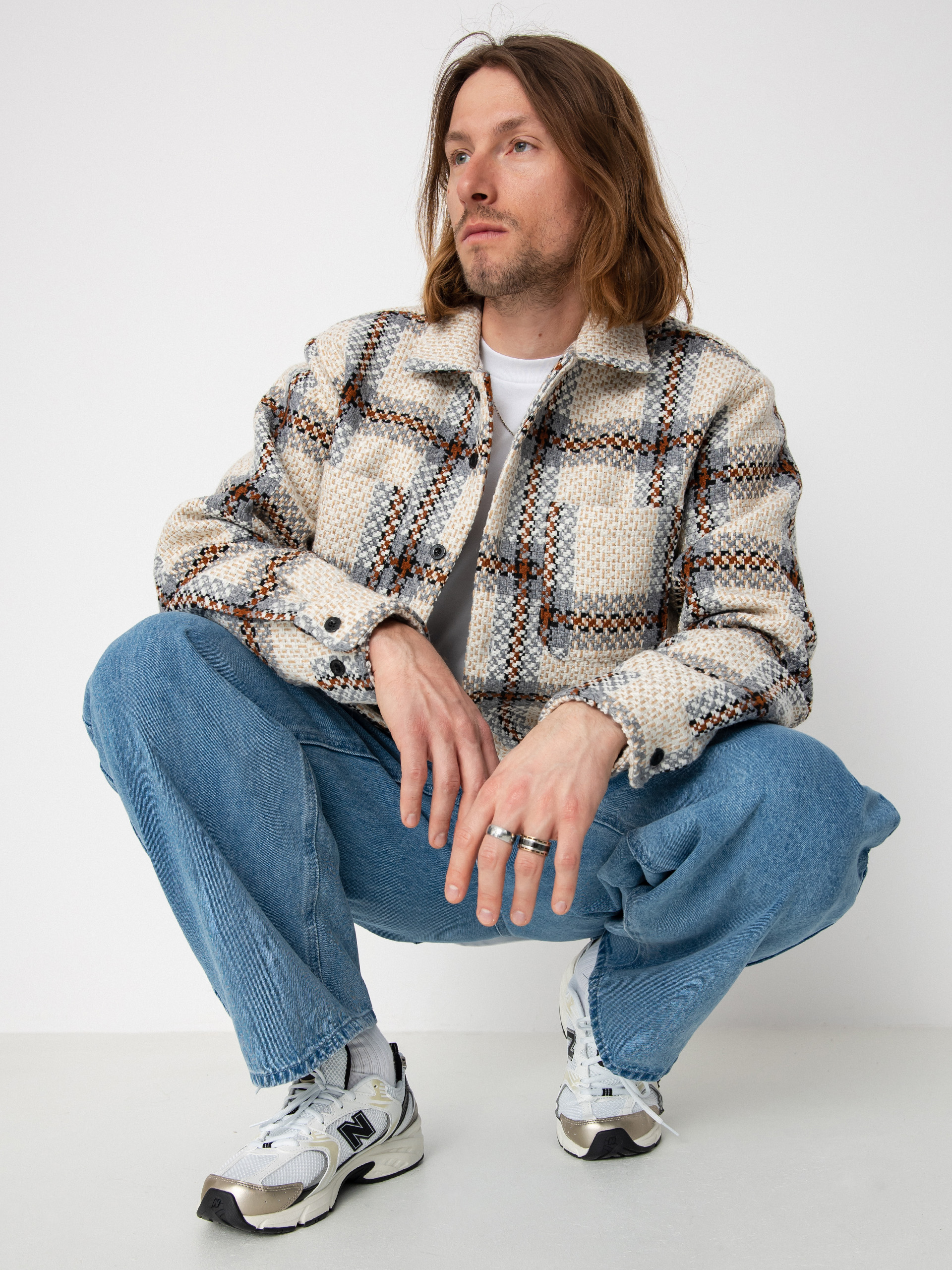 OBEY District Jacke (irish cream multi)