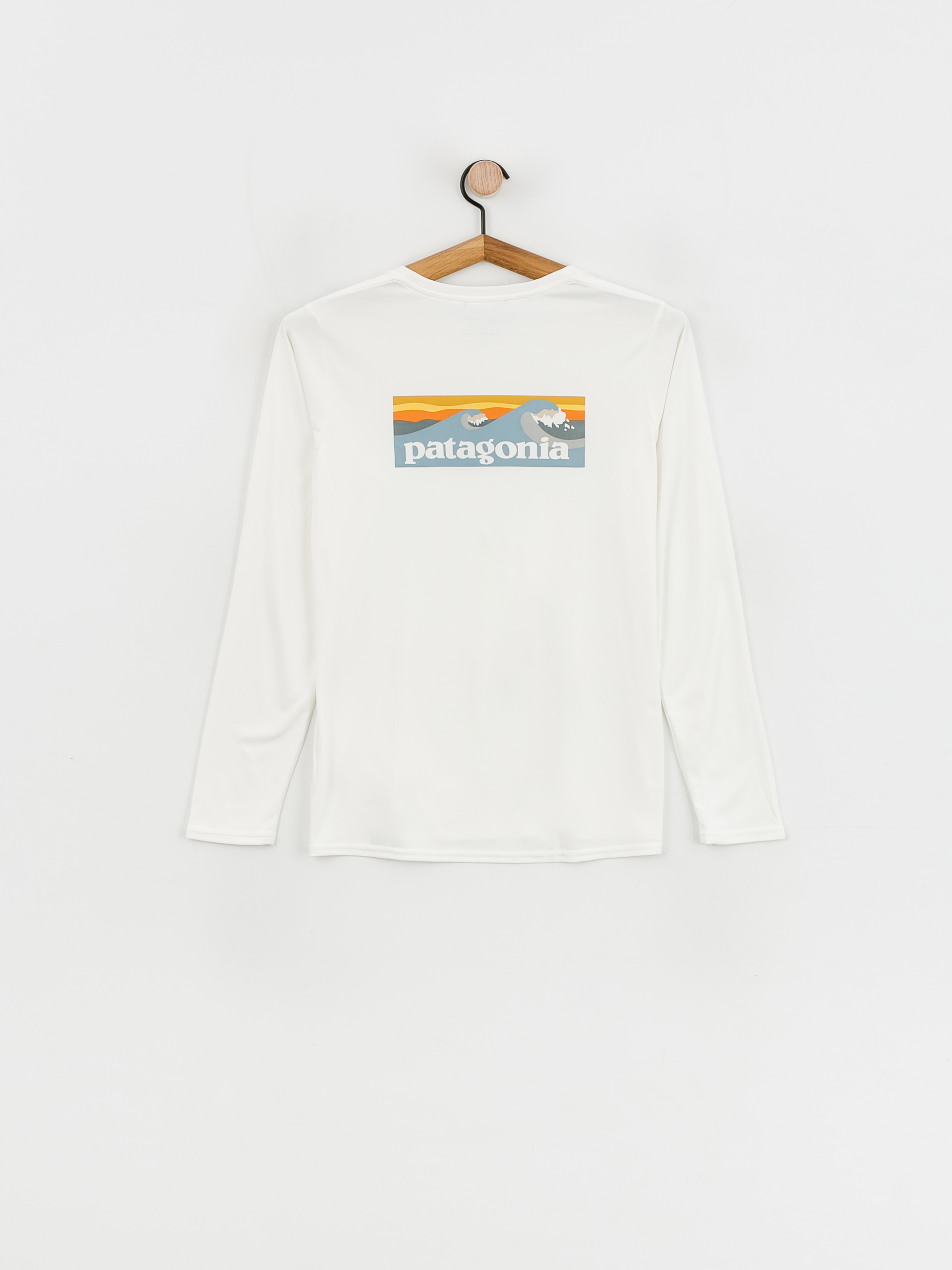 Patagonia Cap Cool Daily Graphic Shirt Longsleeve Wmn (boardshort logo light plume grey/white)