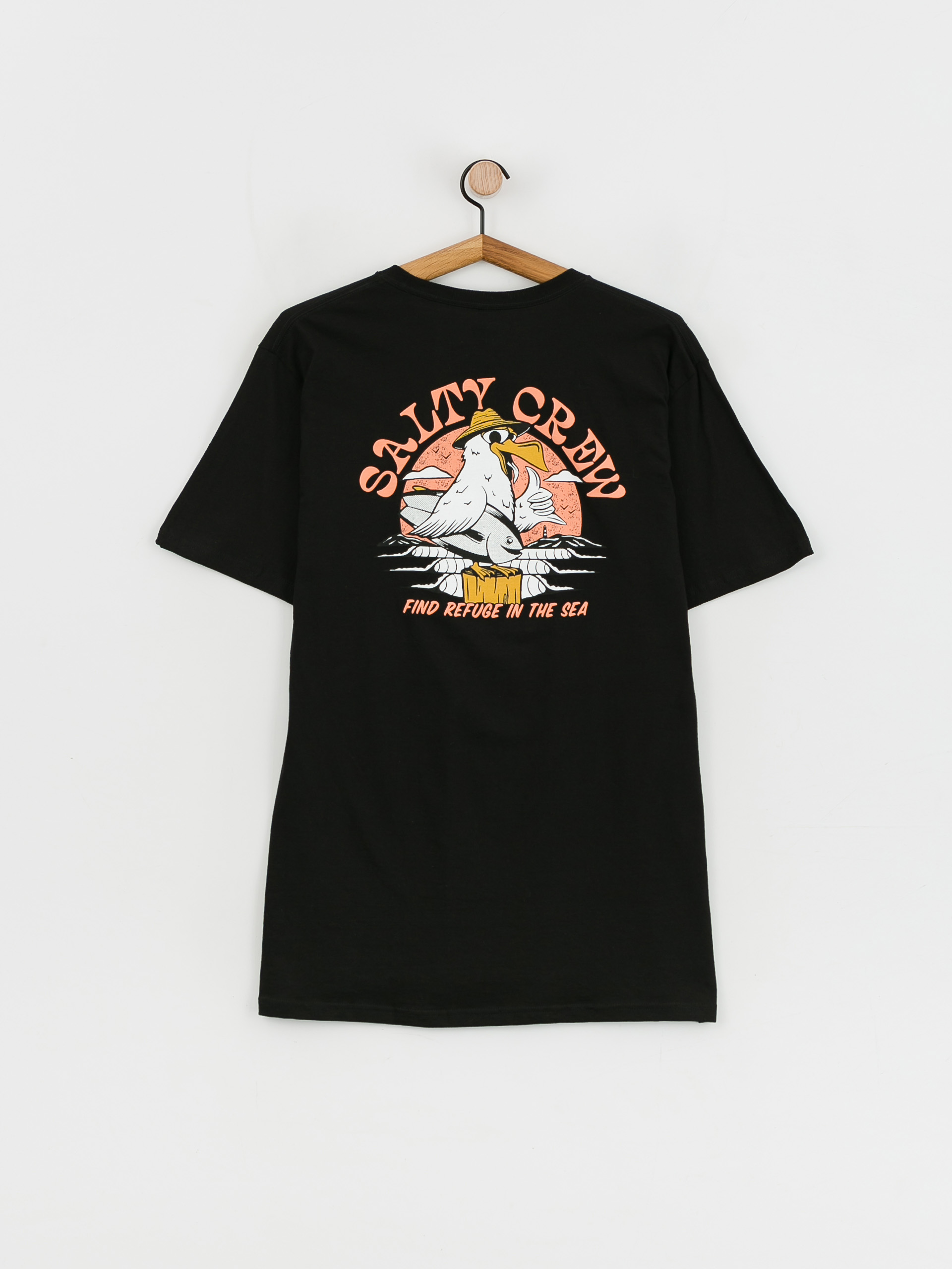 Salty Crew Gone Fishing Standard T-shirt (black)