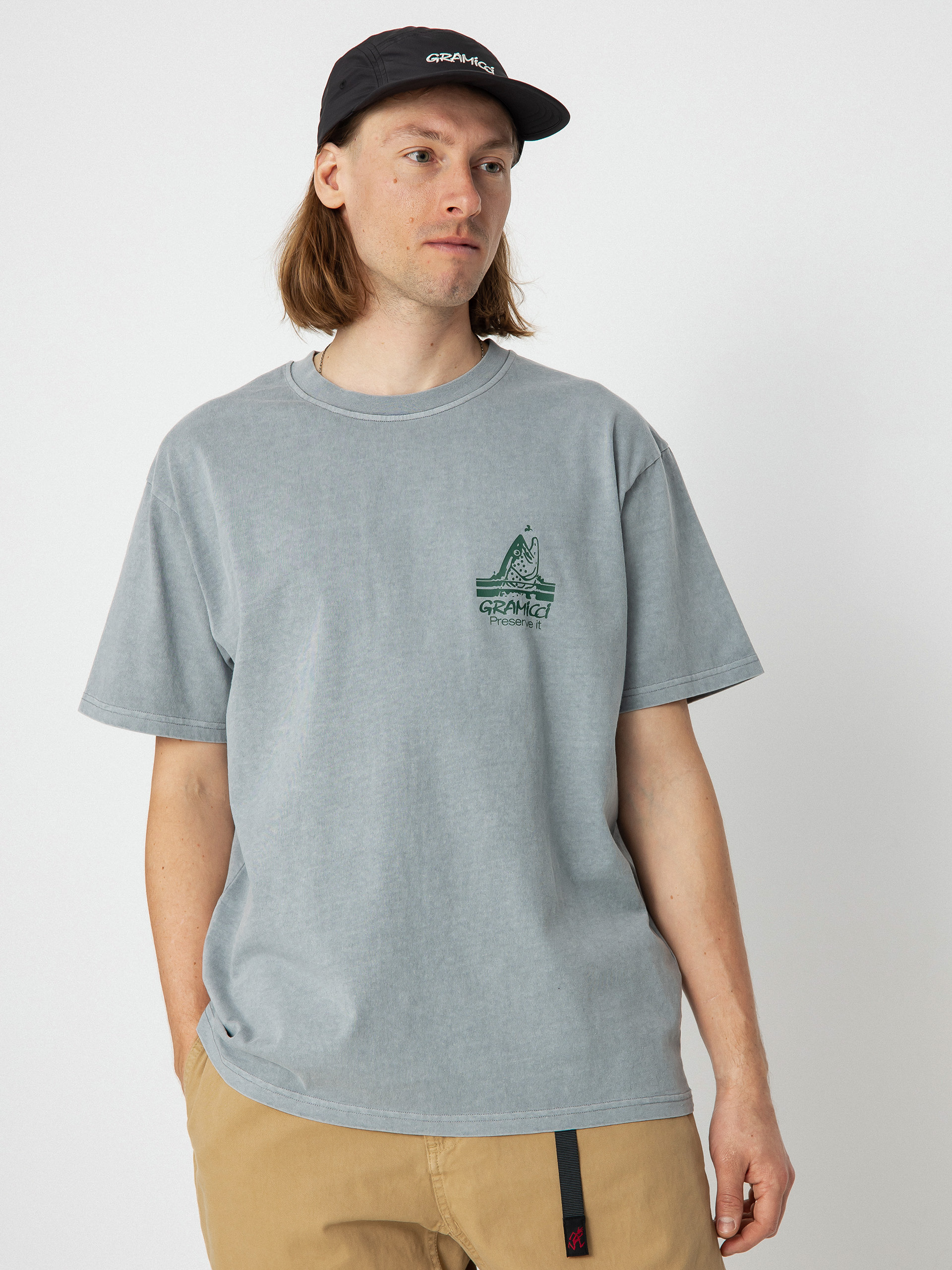 Gramicci Trout T-shirt (smoky slate pigment)