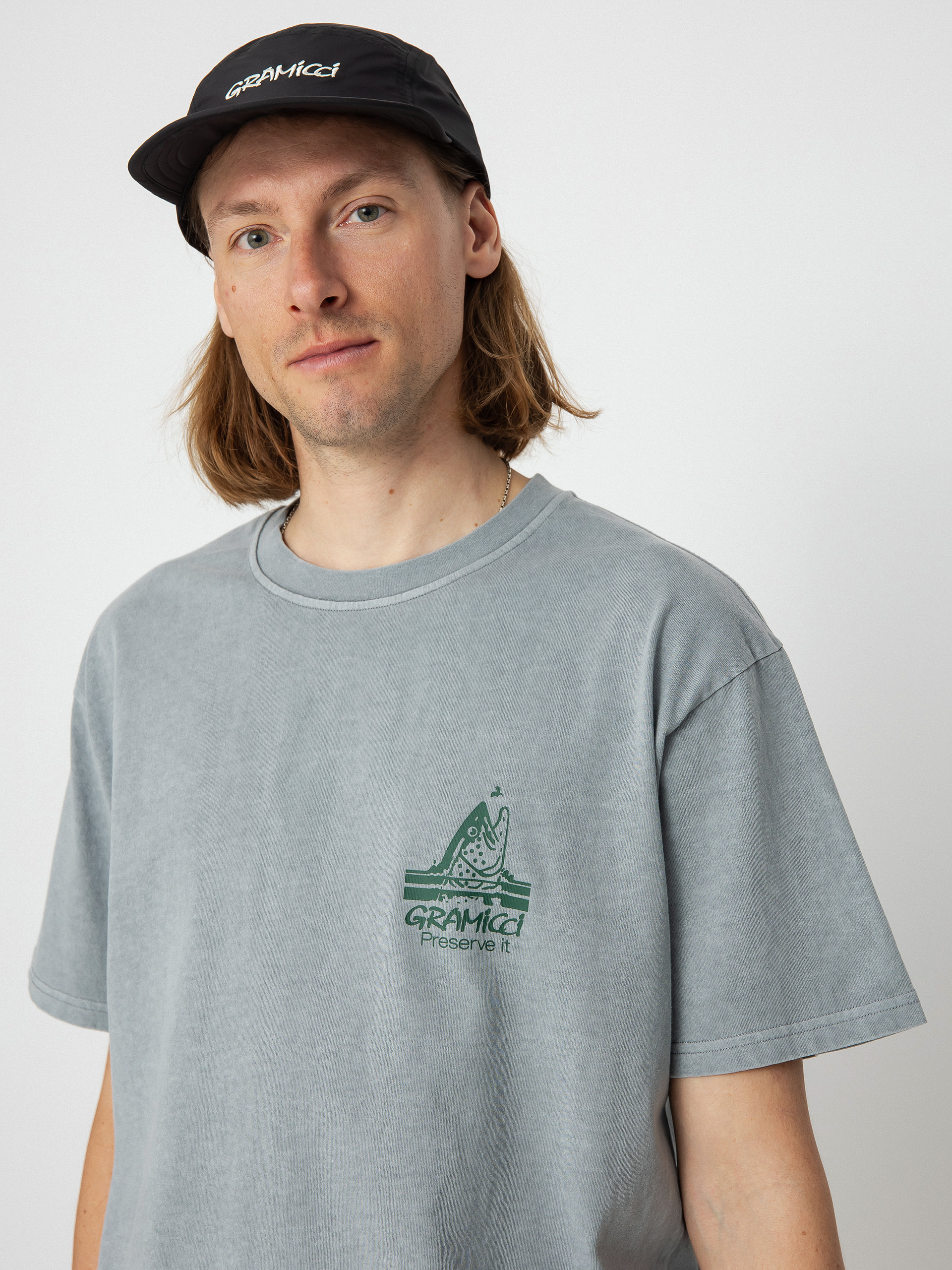 Gramicci Trout T-shirt (smoky slate pigment)