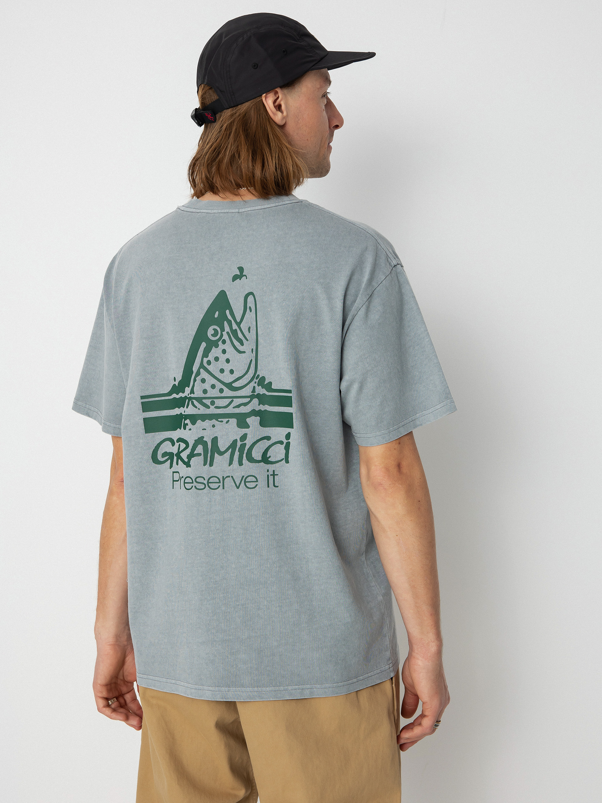 Gramicci Trout T-shirt (smoky slate pigment)