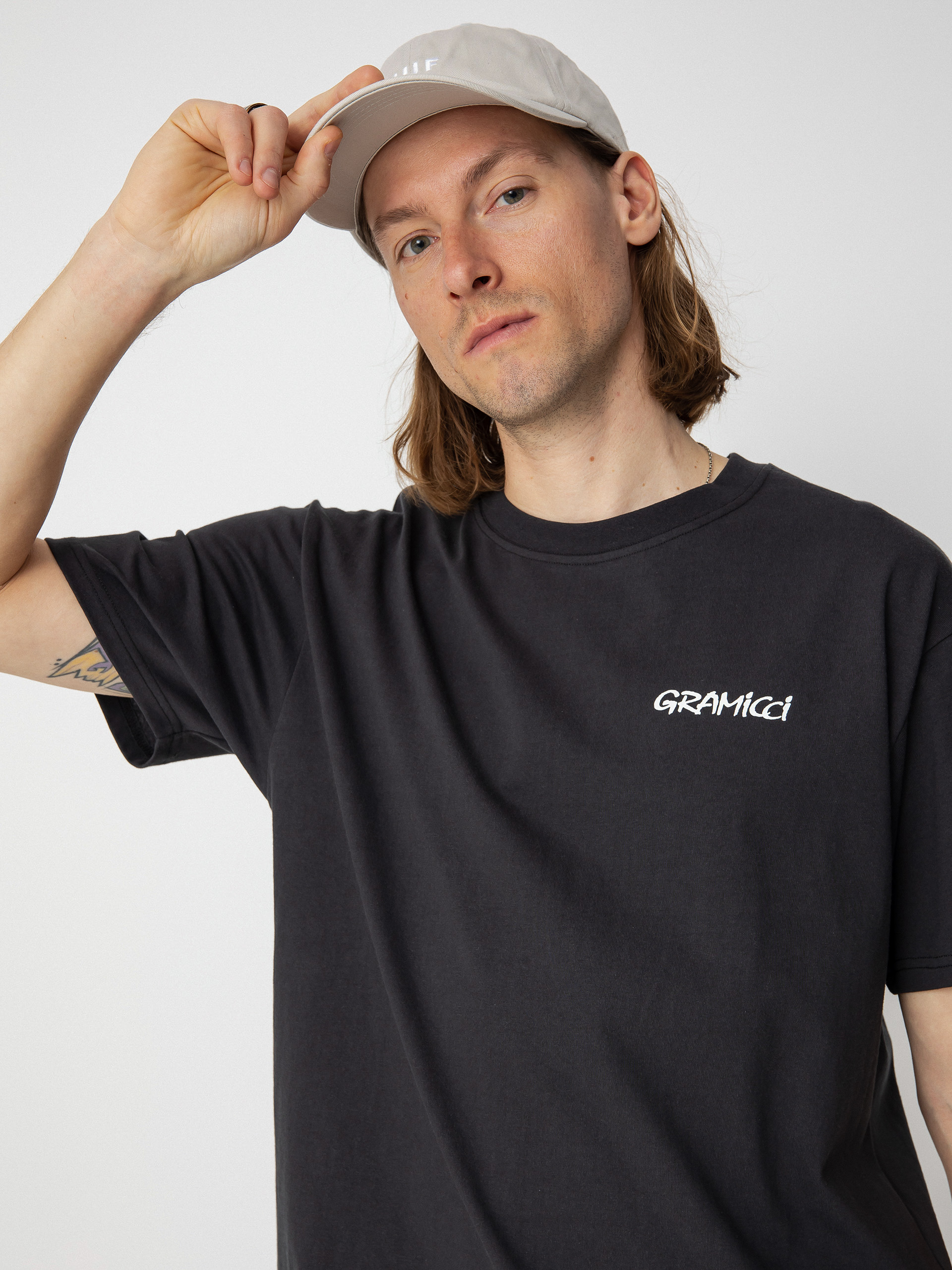 Gramicci Flower T-shirt (vintage black)