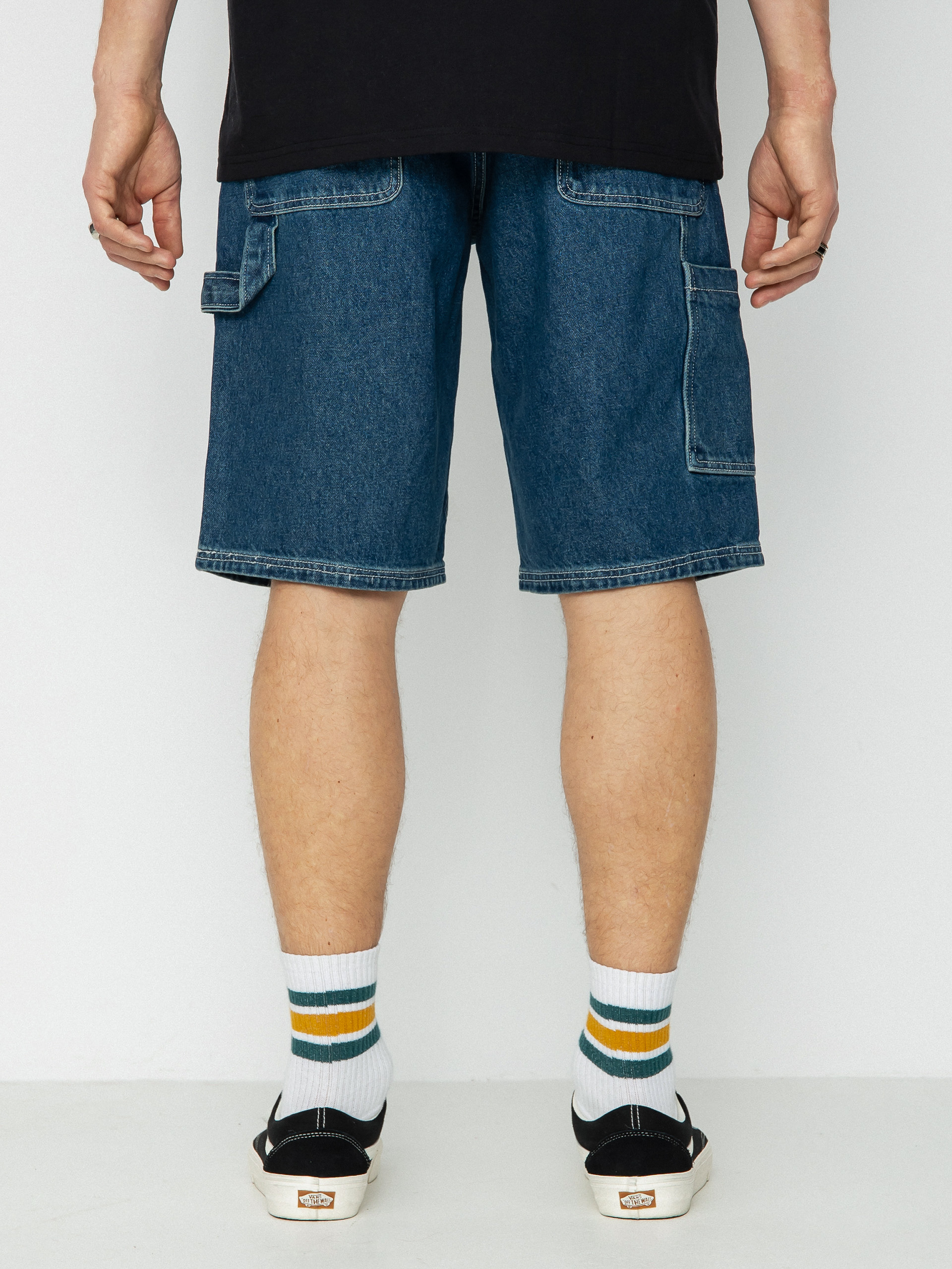 Volcom Labored Denim Utility Shorts (indigo ridge wash)