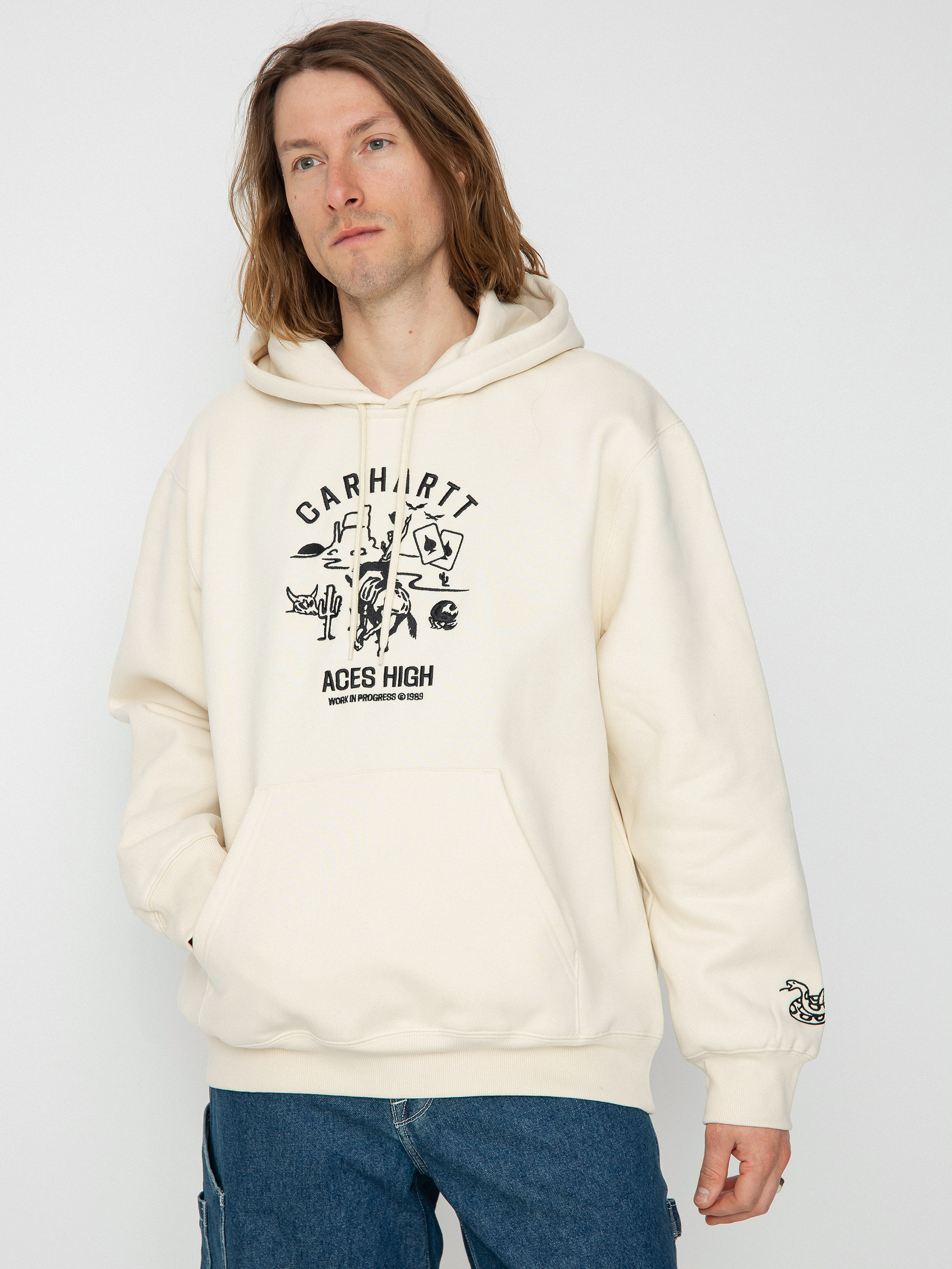 Carhartt WIP Souvenir Valley HD Hoodie (natural/black)