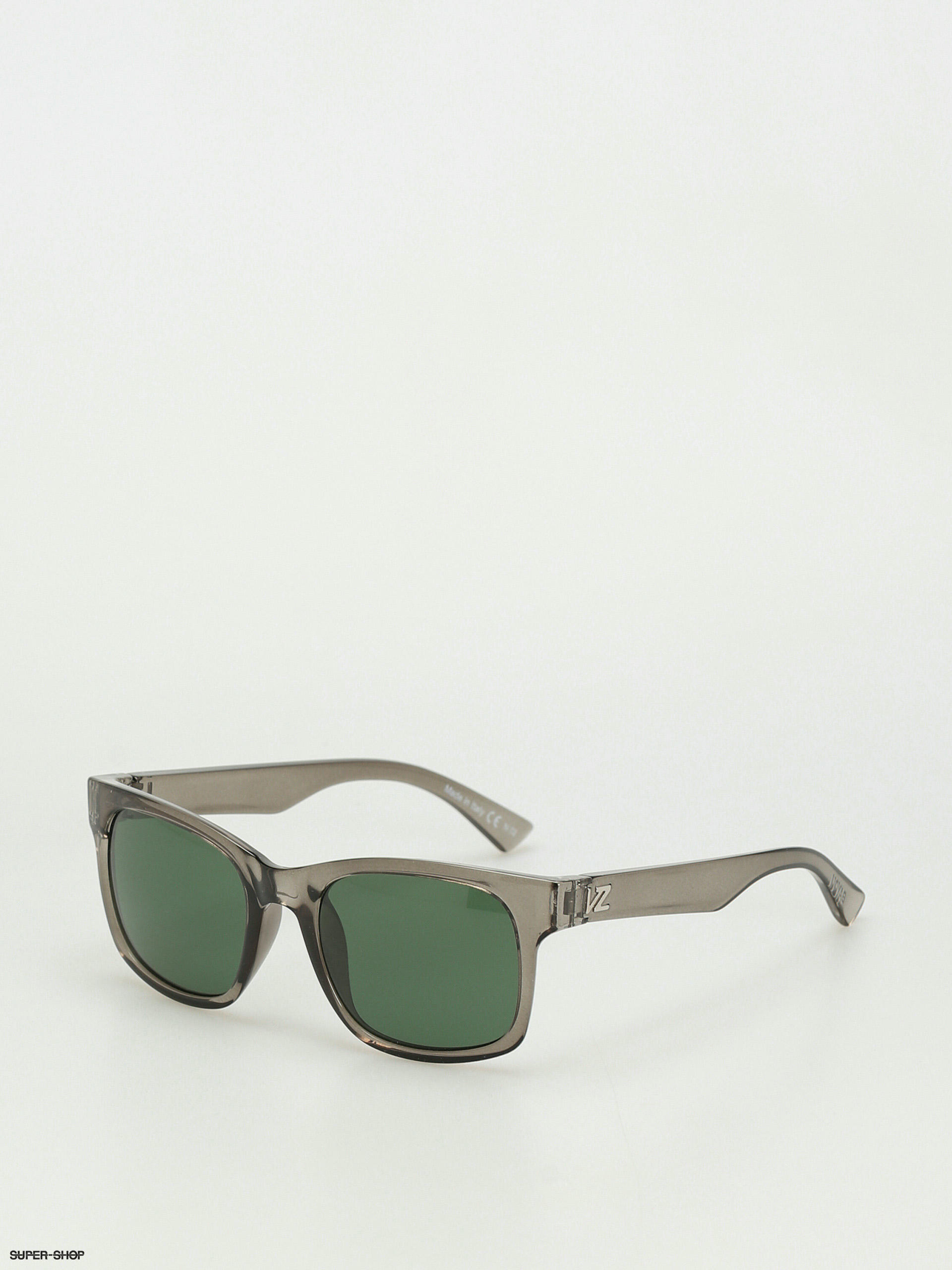 Vintage Transparent Green Black Brown Frame Green G-15 Brown Lens Full Rim  | 400% UV Protection & Polarized | Premium & Stylish Wayfarer Big Sunglasses  for Men & Women (Medium)