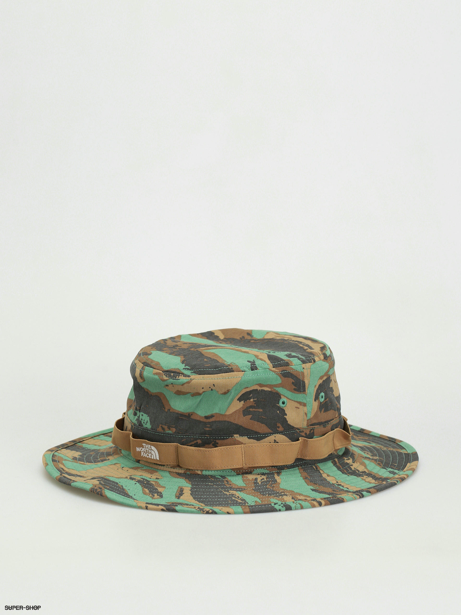 The North Face Class V Brimmer Hat (deep grass green painted camo print)
