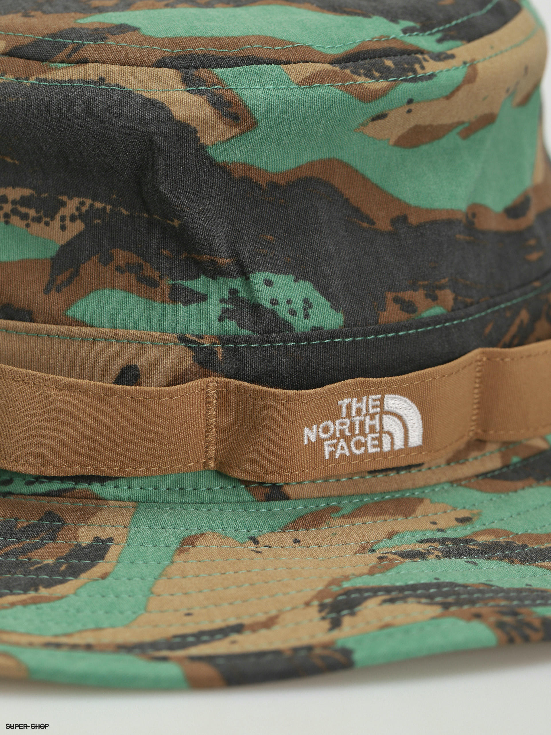 The North Face Class V Brimmer Hat (deep grass green painted camo