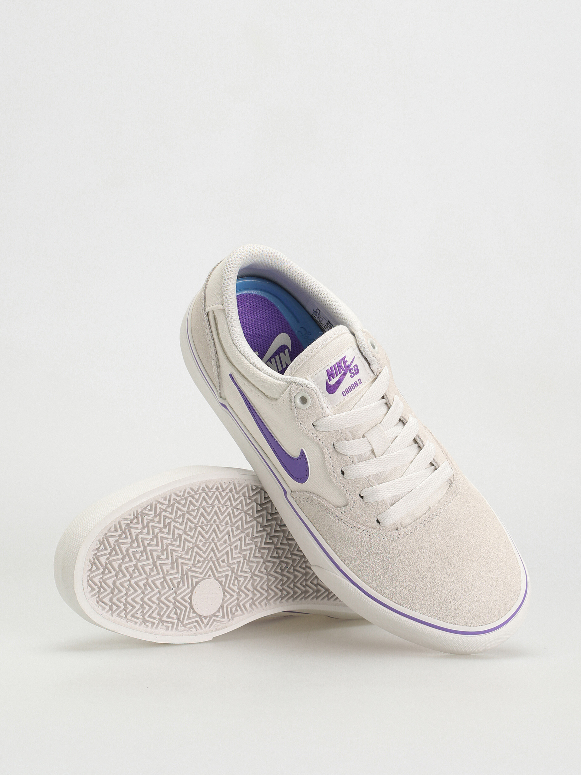 Nike SB Chron 2 Shoes (summit white/action grape summit white)