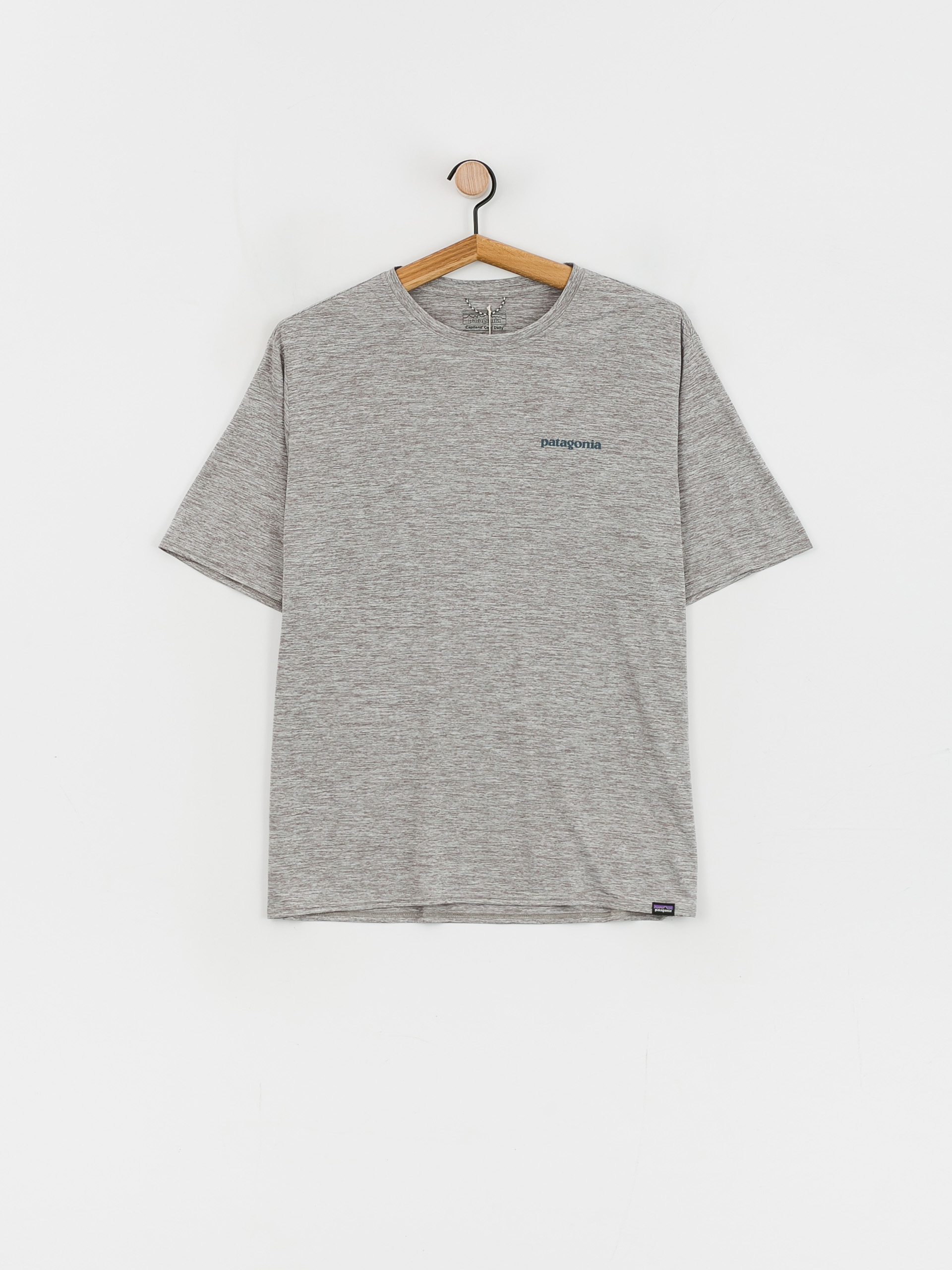 Patagonia Cap Cool Daily Graphic T-Shirt (boardshort logo abalone blue/feather grey)