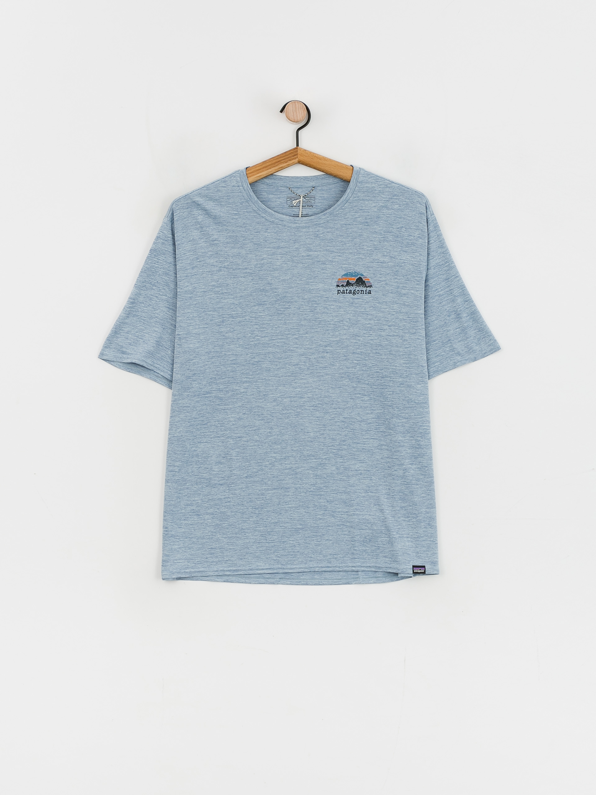Patagonia Cap Cool Daily Graphic T-shirt (skyline stencil/steam blue x dye)