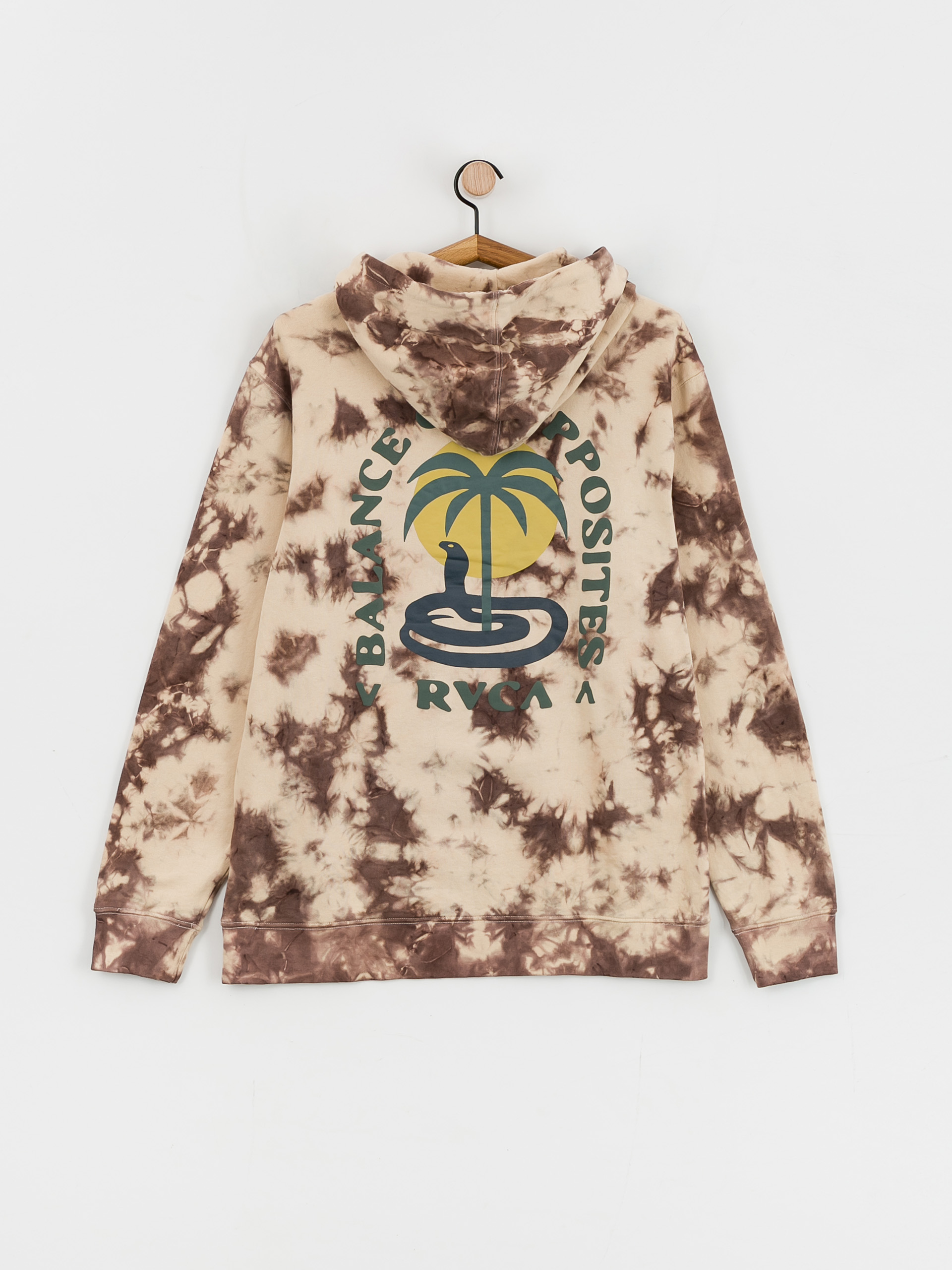 RVCA Cobra Mirage HD Hoodie (khaki tie dye)