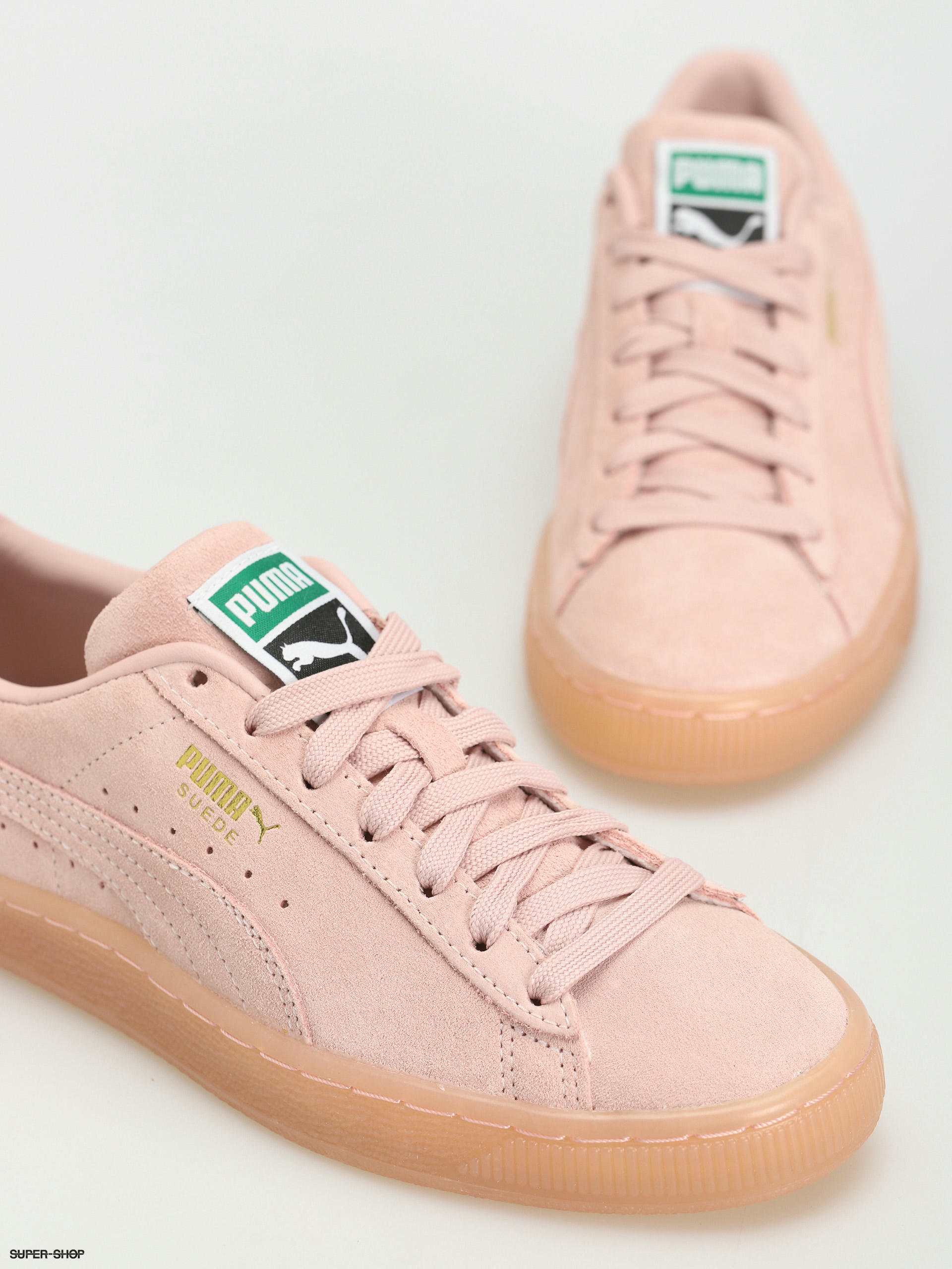 Puma pink and gold hot sale shoes