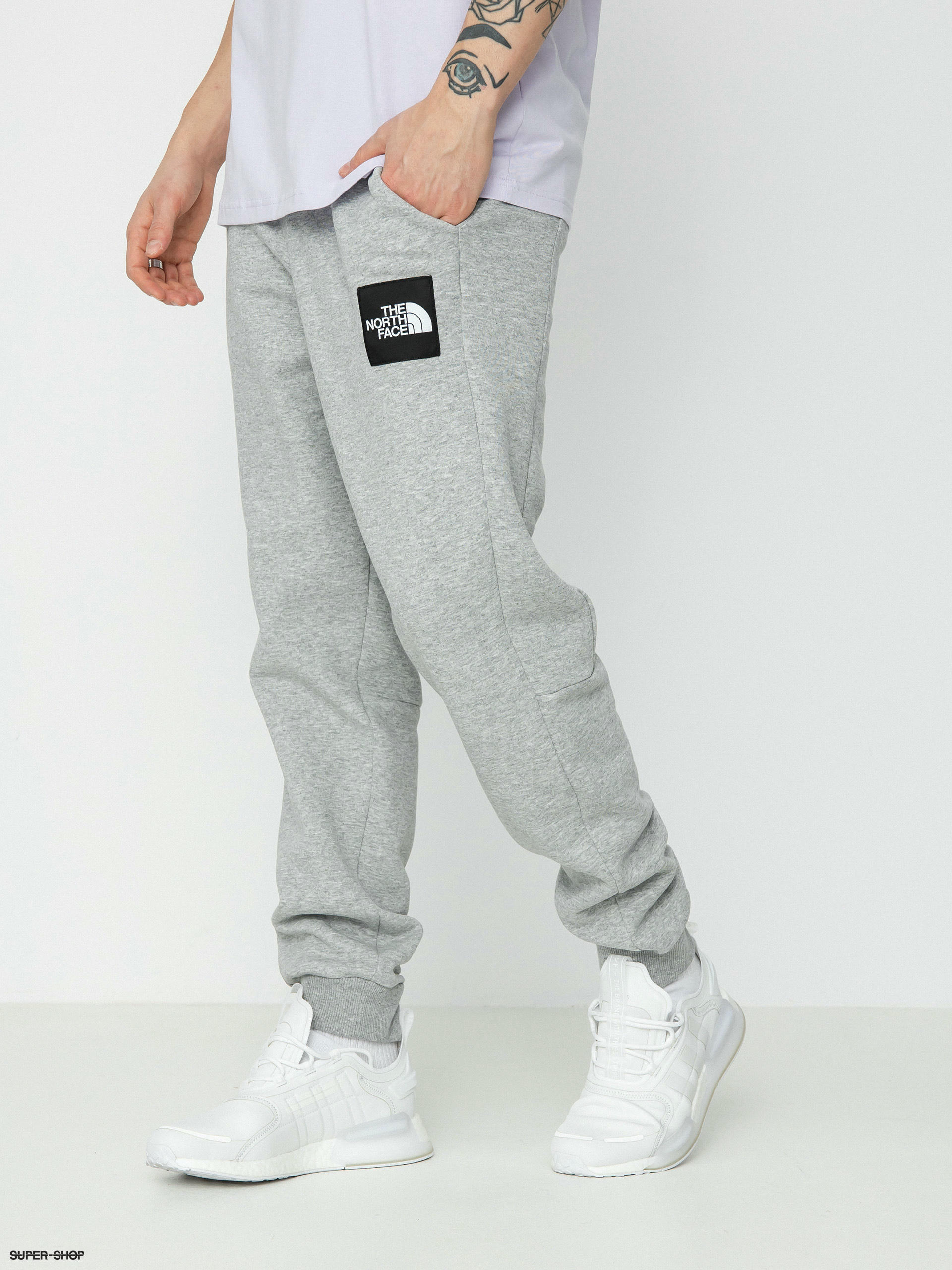 Grey north face tracksuit bottoms on sale