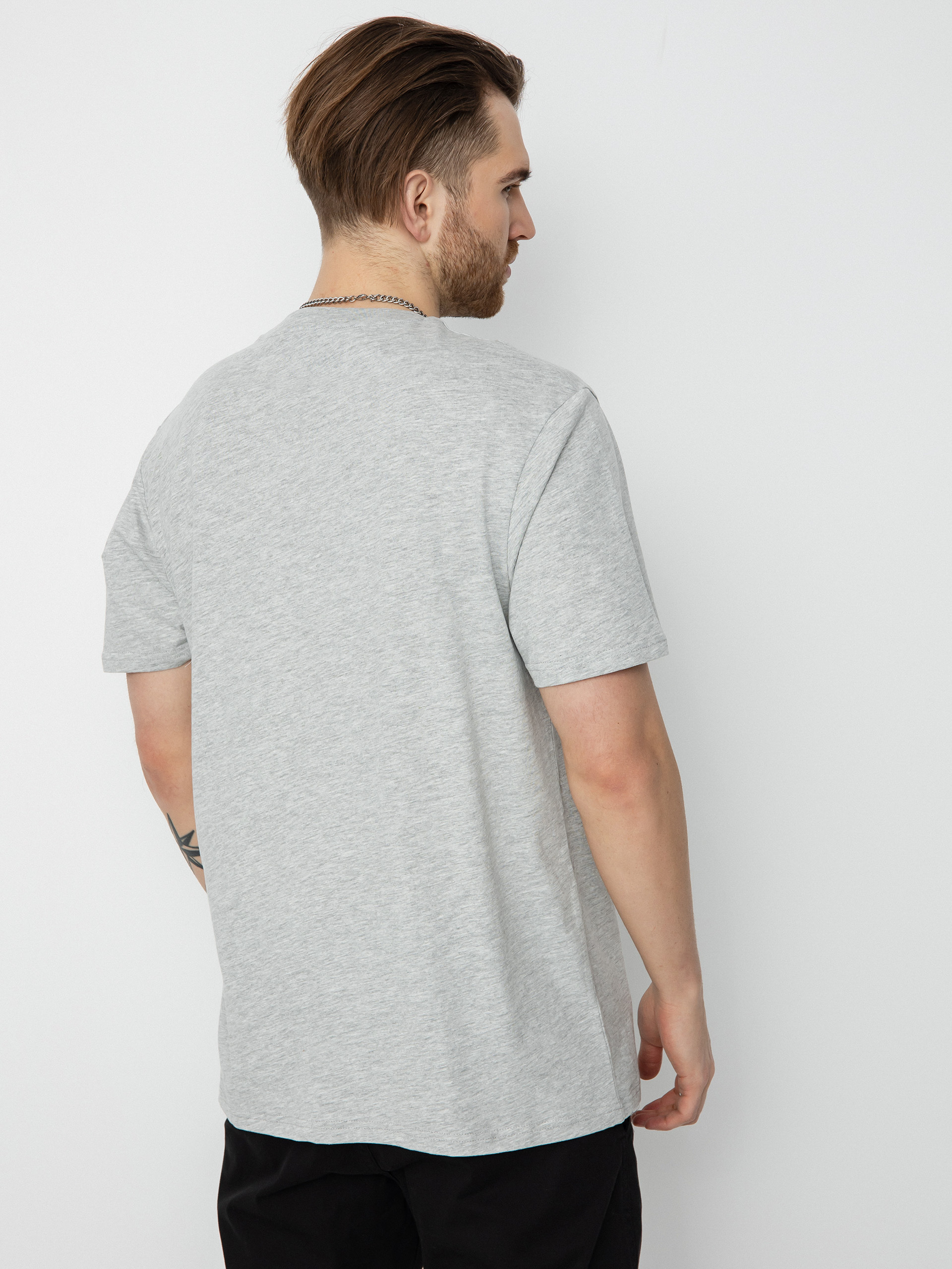 Stone  グレー オーバーサイズ Tシャツ Volcom Stone Blanks Bsc T-shirt - grey (heather grey)