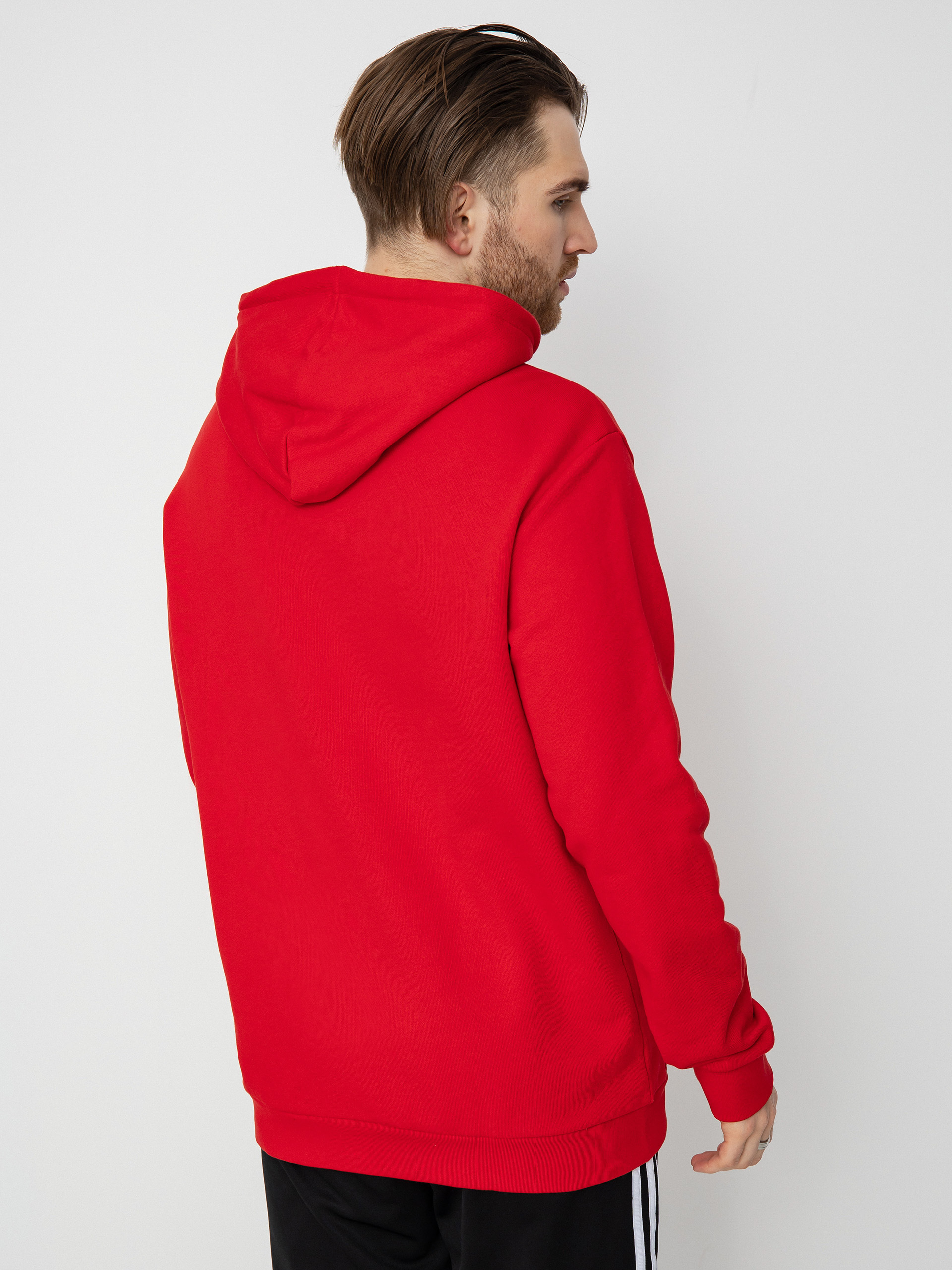 Adidas originals trefoil hoodie red best sale