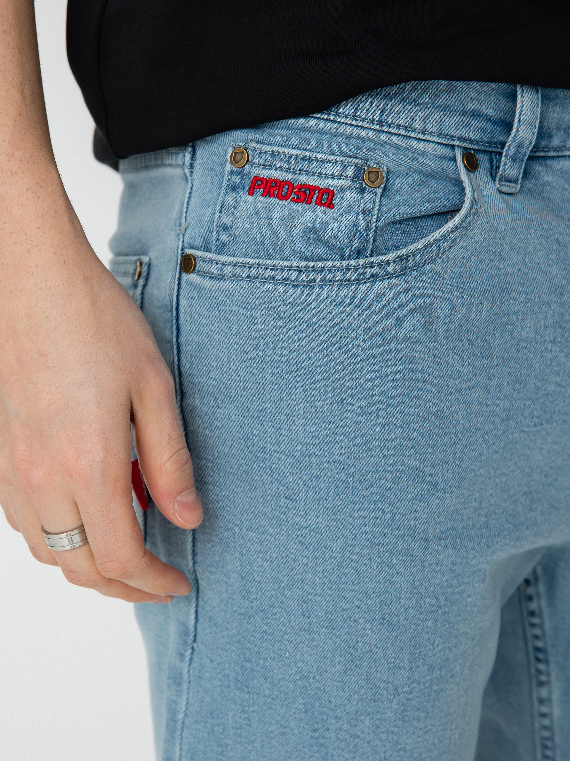 Prosto Regular Pocklog Pants (light blue)