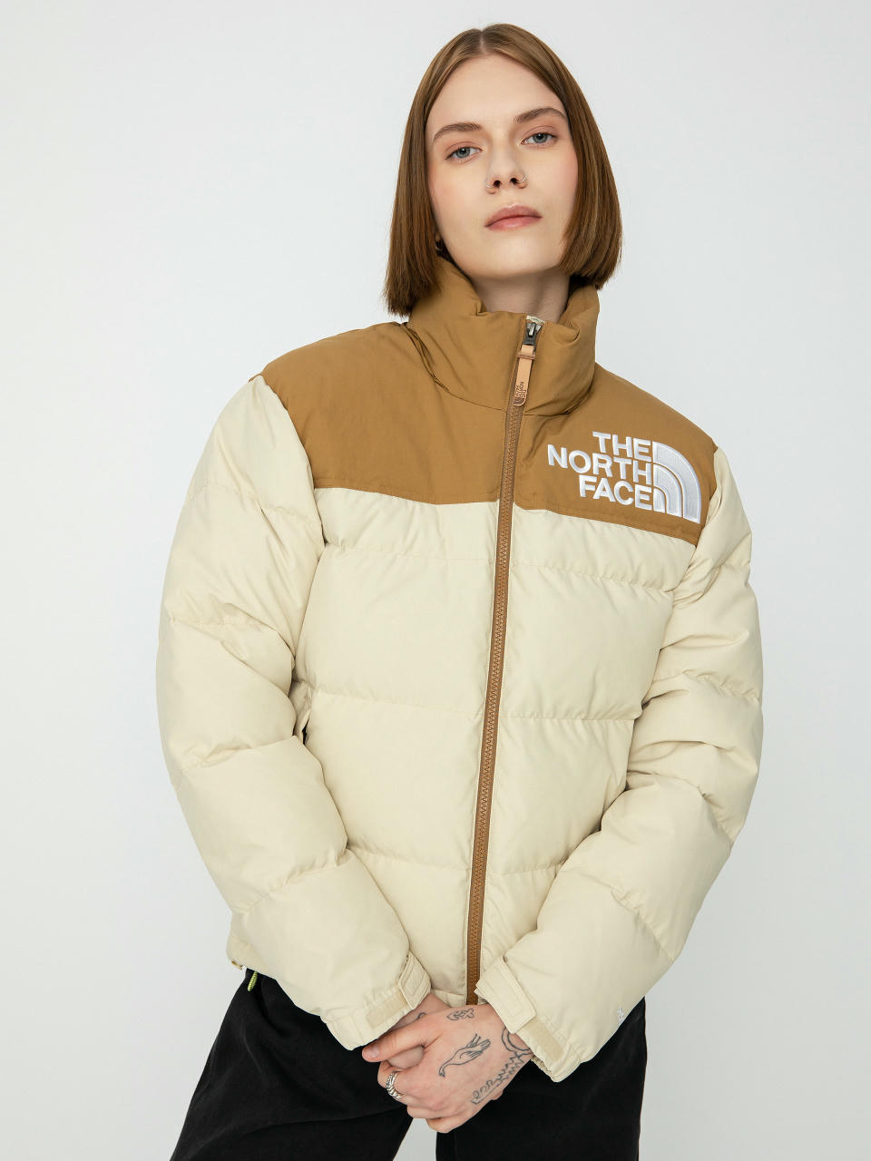 The North Face 92 Low-Fi Hi-Tek Nuptse Jacke Wmn (gravel/utility brown)