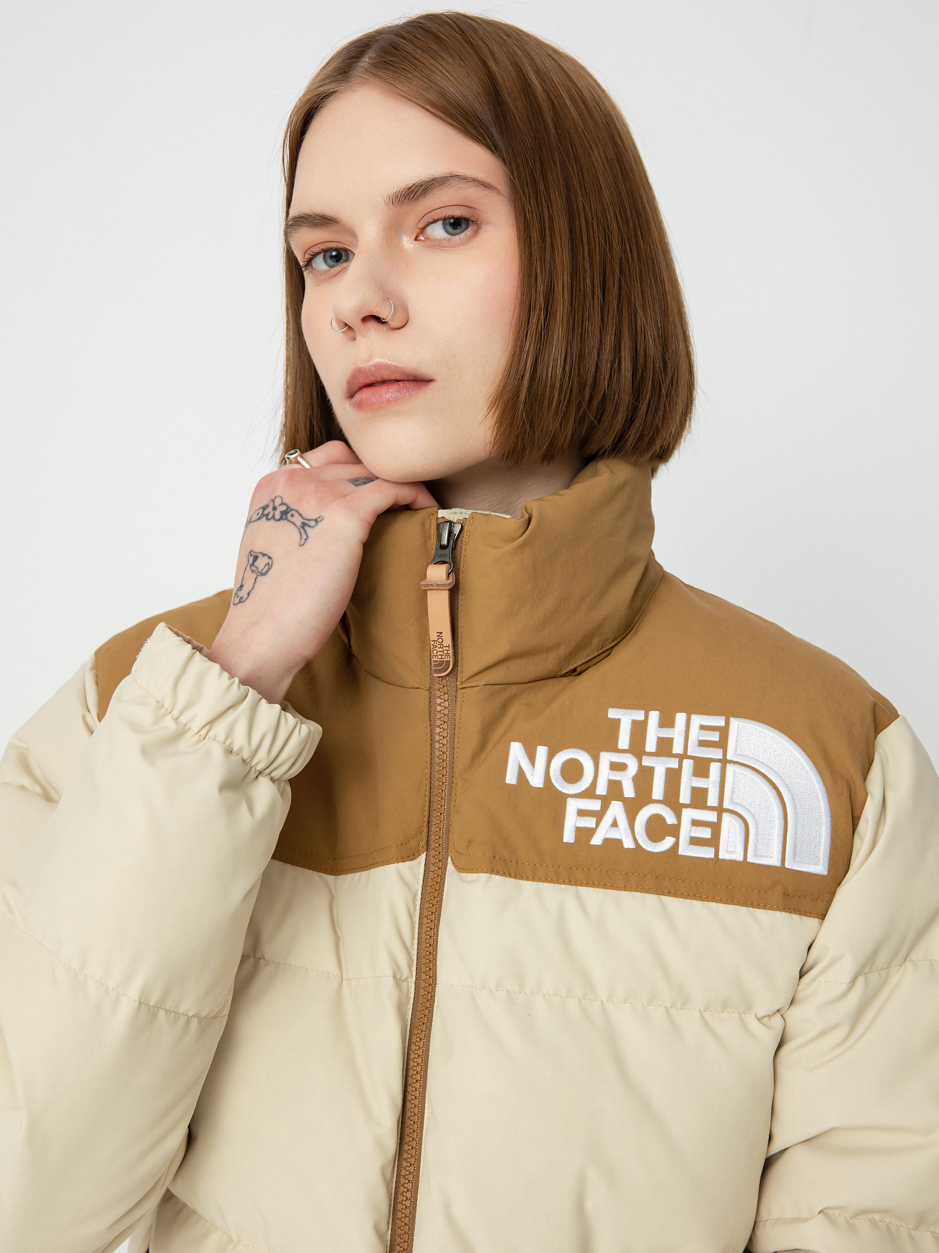 The North Face 92 LowFi HiTek Nuptse Jacket Wmn brown, beige
