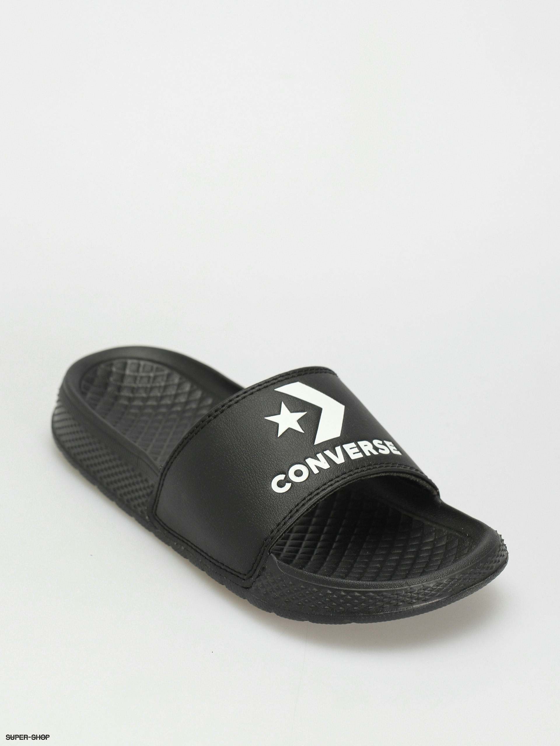 Converse All Star Slide Slip Flip flops black white black