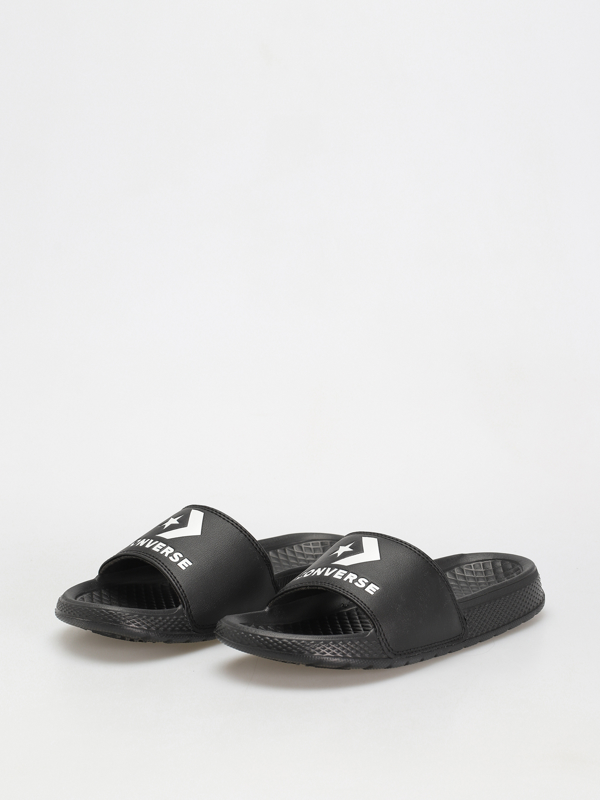 Converse All Star Slide Slip Flip Flops black white black