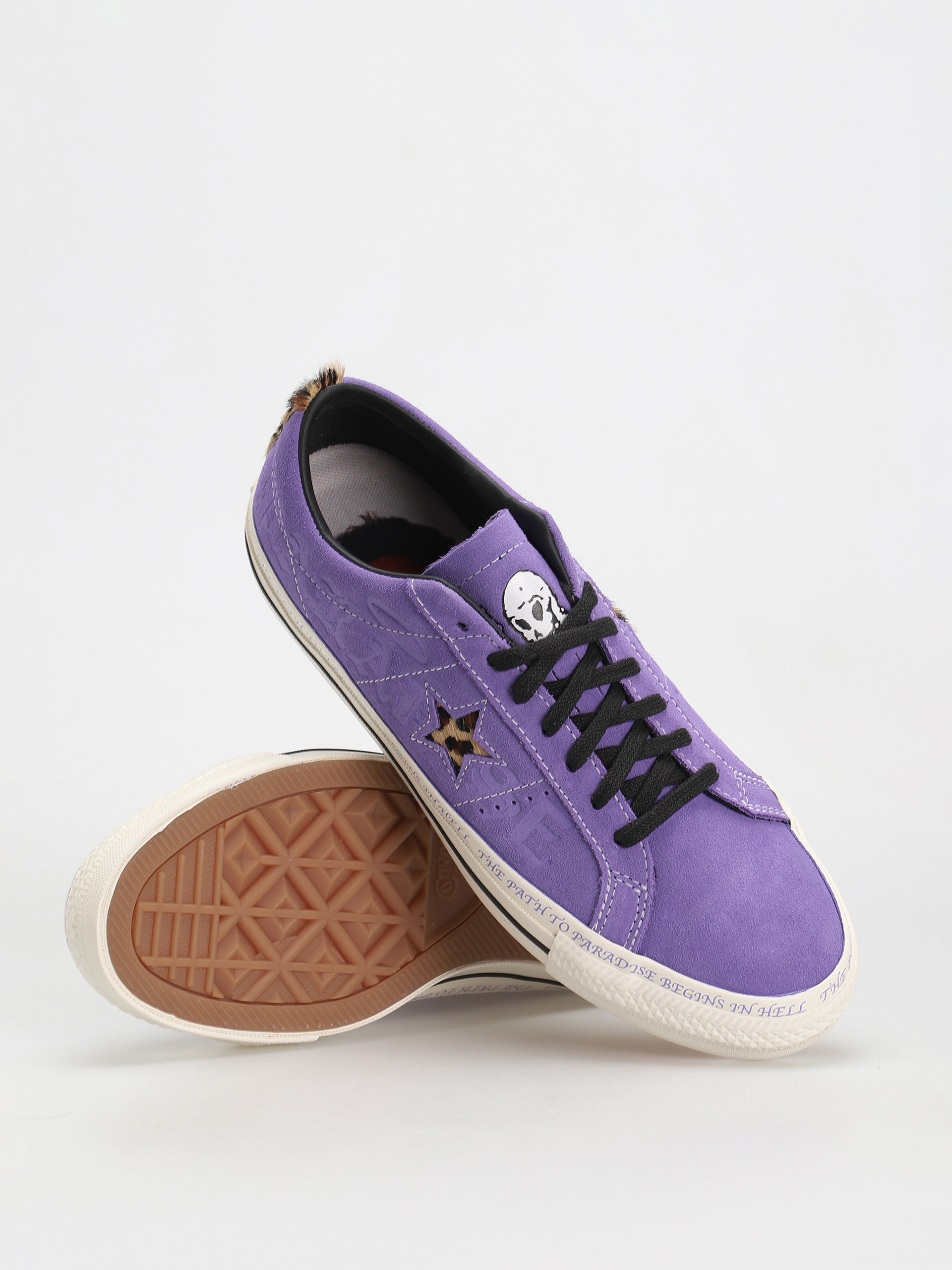 Converse One Star Pro OX Shoes (wild lilac/black/egret)
