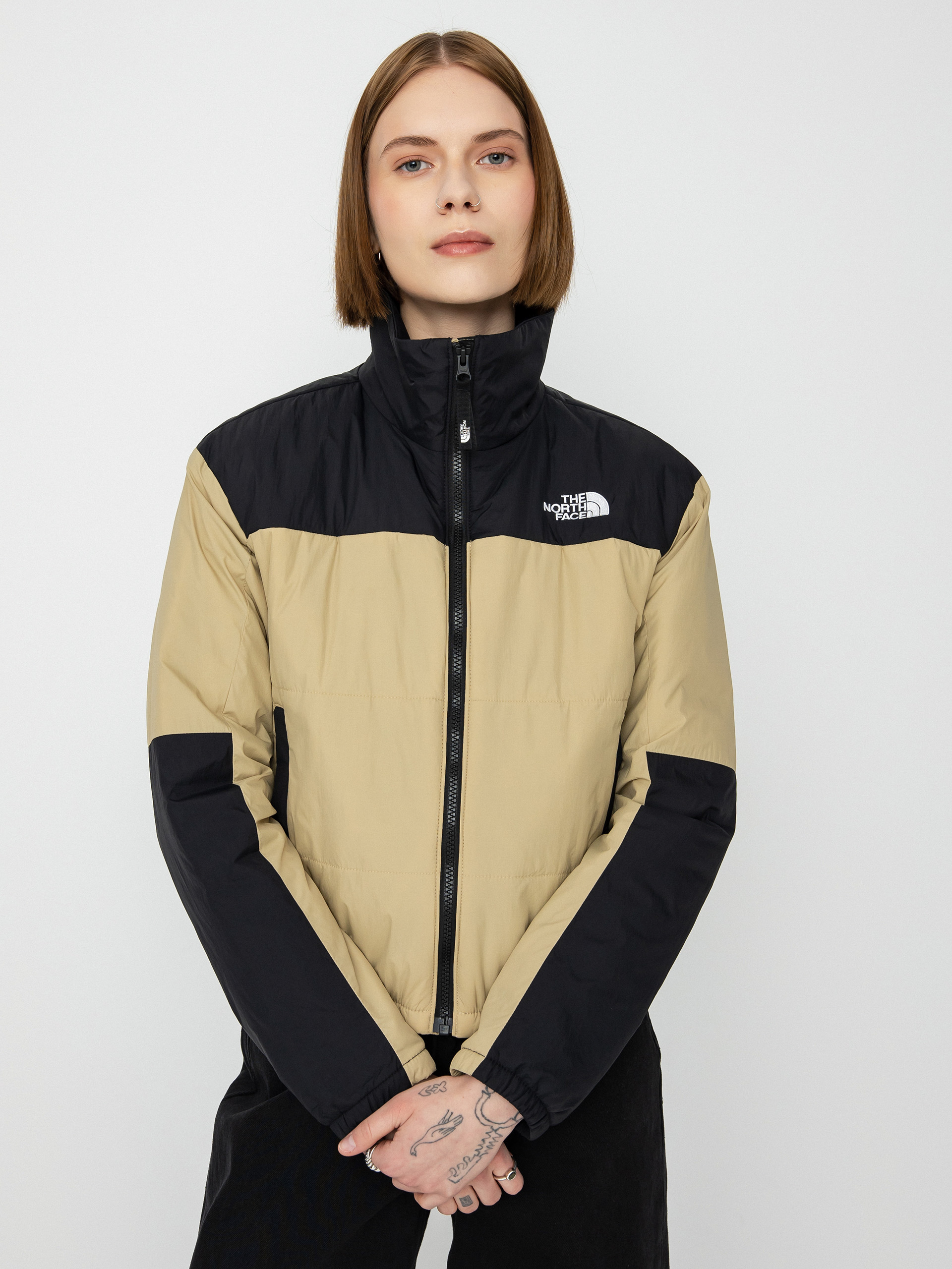 The North Face Guniwei Puffer Jacket Wmn (khaki stone/tnf black)