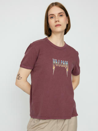 Volcom Truly Ringer T-shirt Wmn (burgundy)