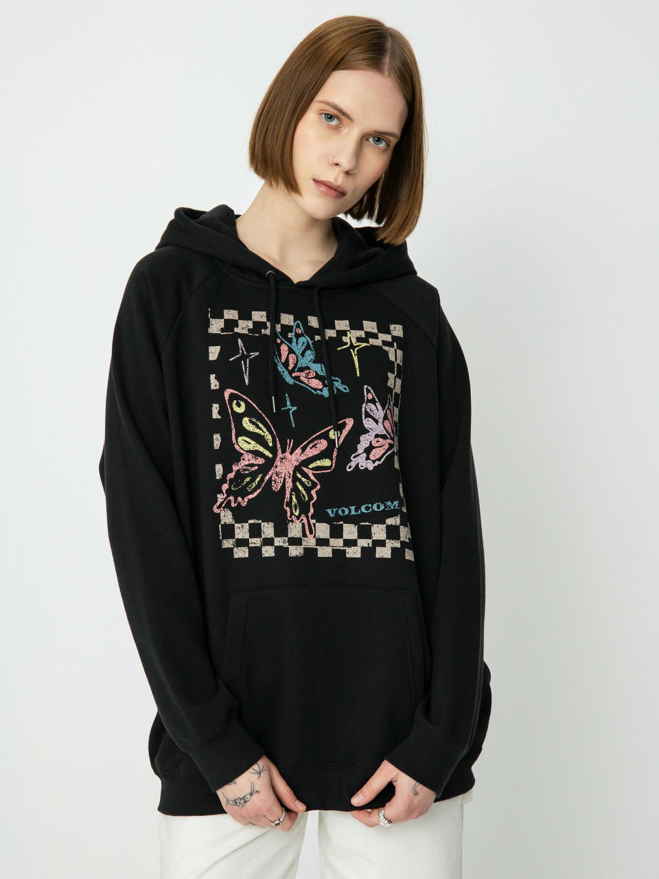 Volcom Truly Stoked Bf HD Hoodie Wmn (black)